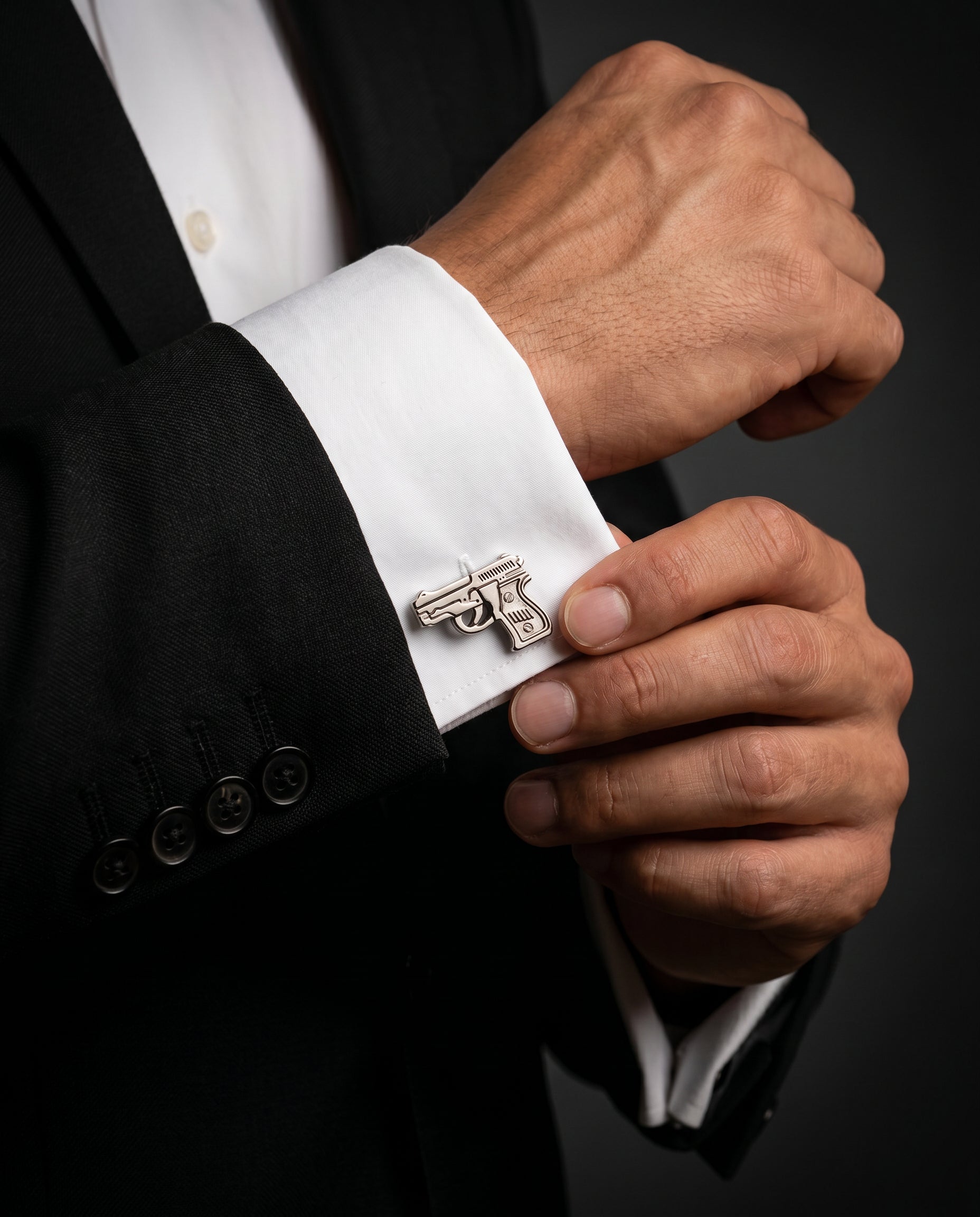 Pistol Cufflinks by Tivaaro
