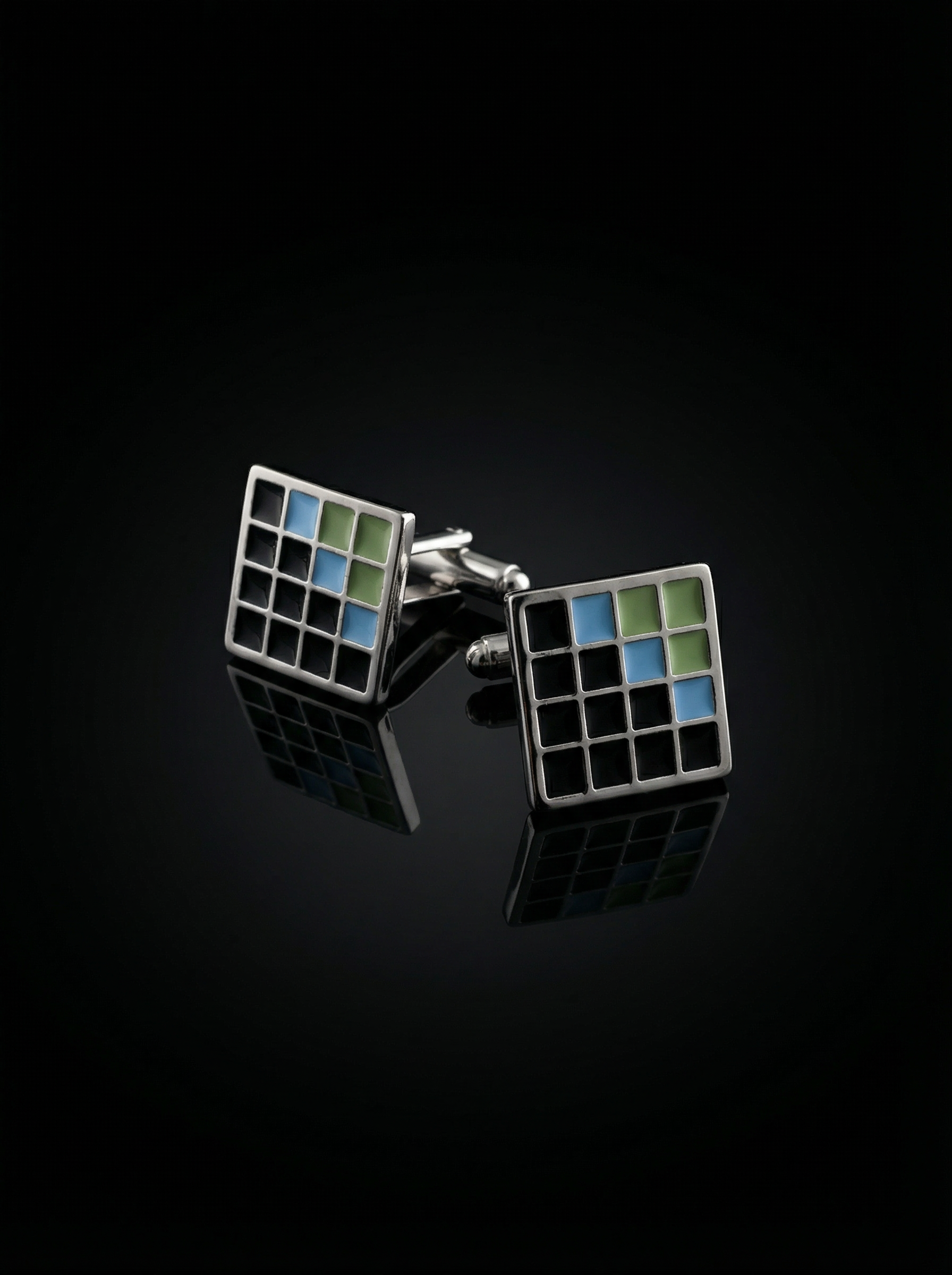 Pixel Tiled Cufflinks Tivaaro