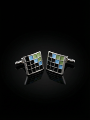 Pixel Tiled Cufflinks Tivaaro
