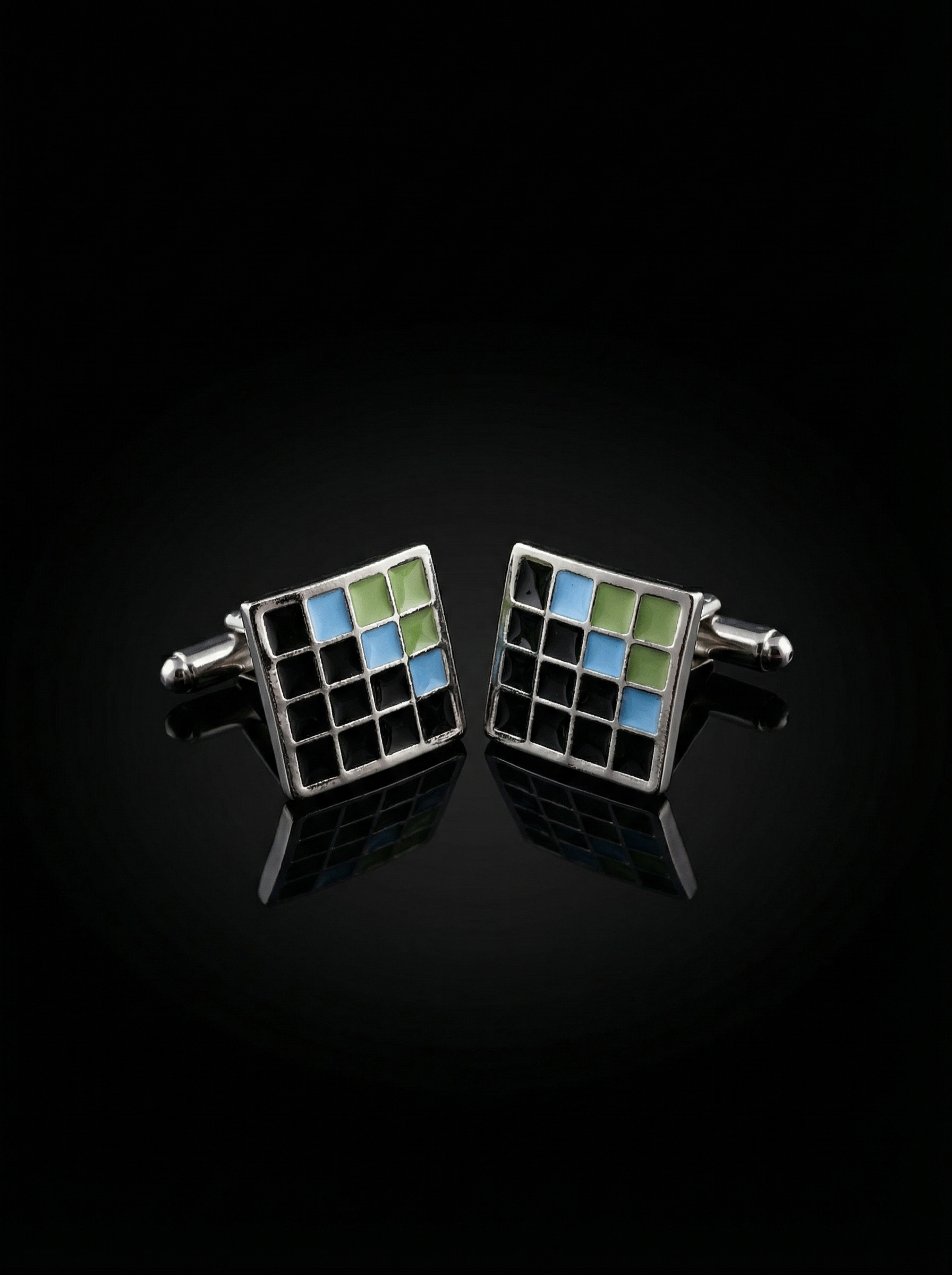 Pixel Tiled Cufflinks Tivaaro