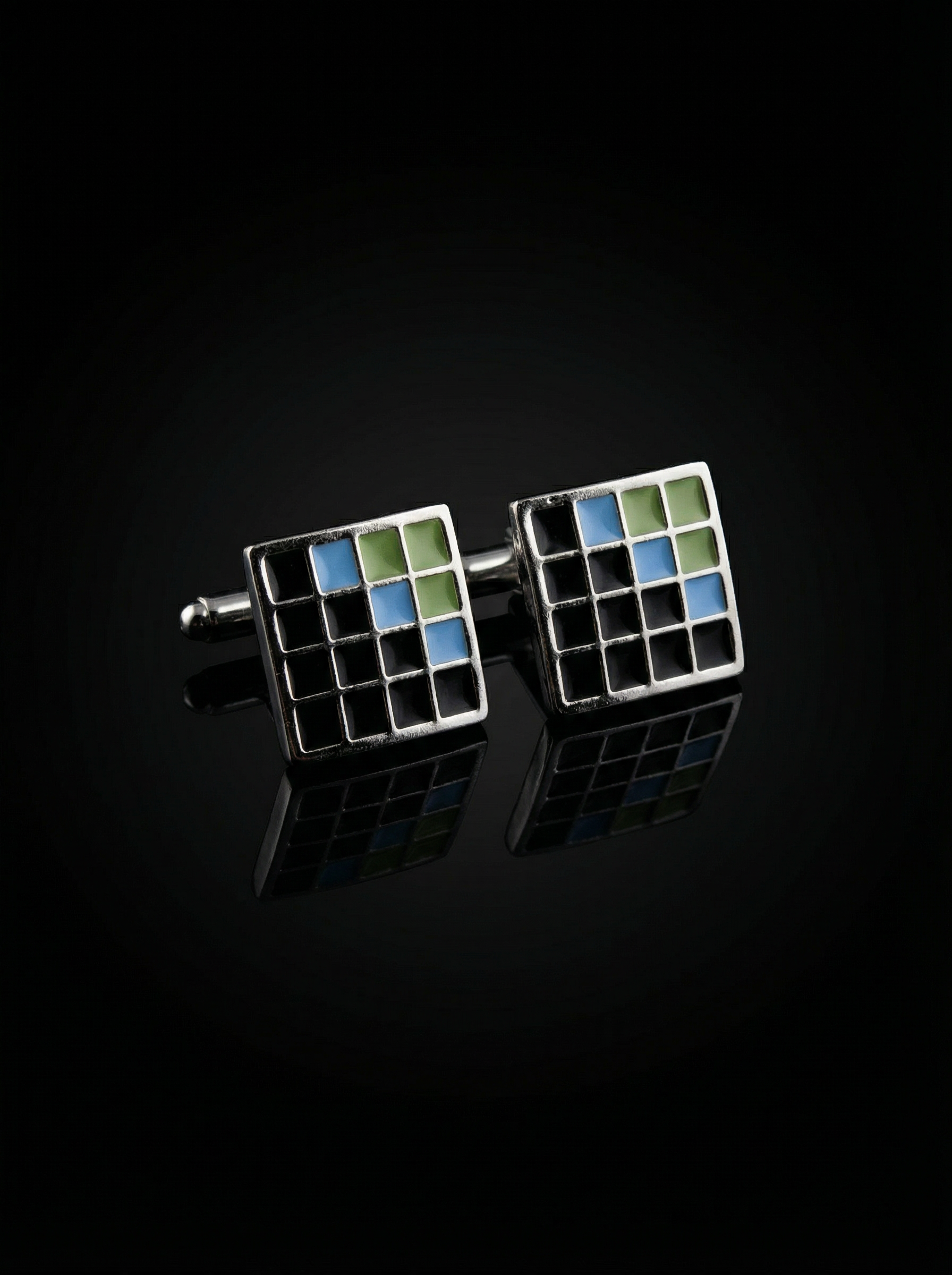 Pixel Tiled Cufflinks Tivaaro