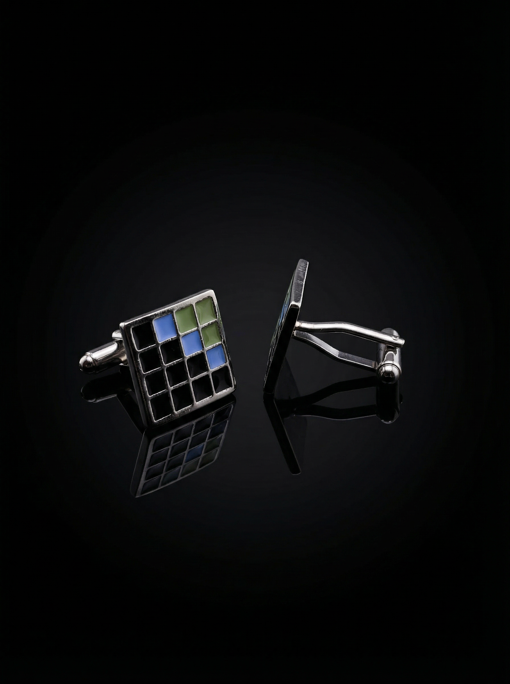 Pixel Tiled Cufflinks Tivaaro