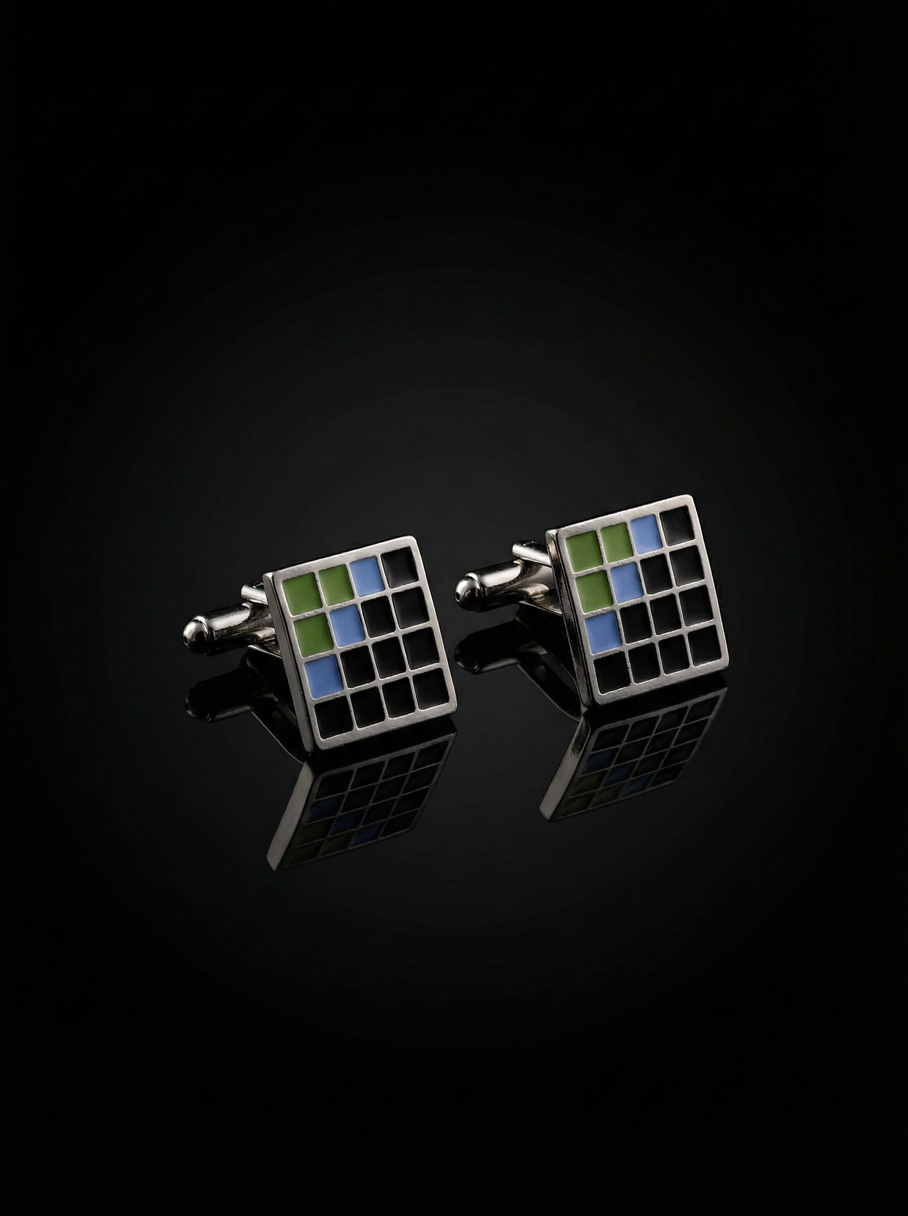 Pixel Tiled Cufflinks Tivaaro