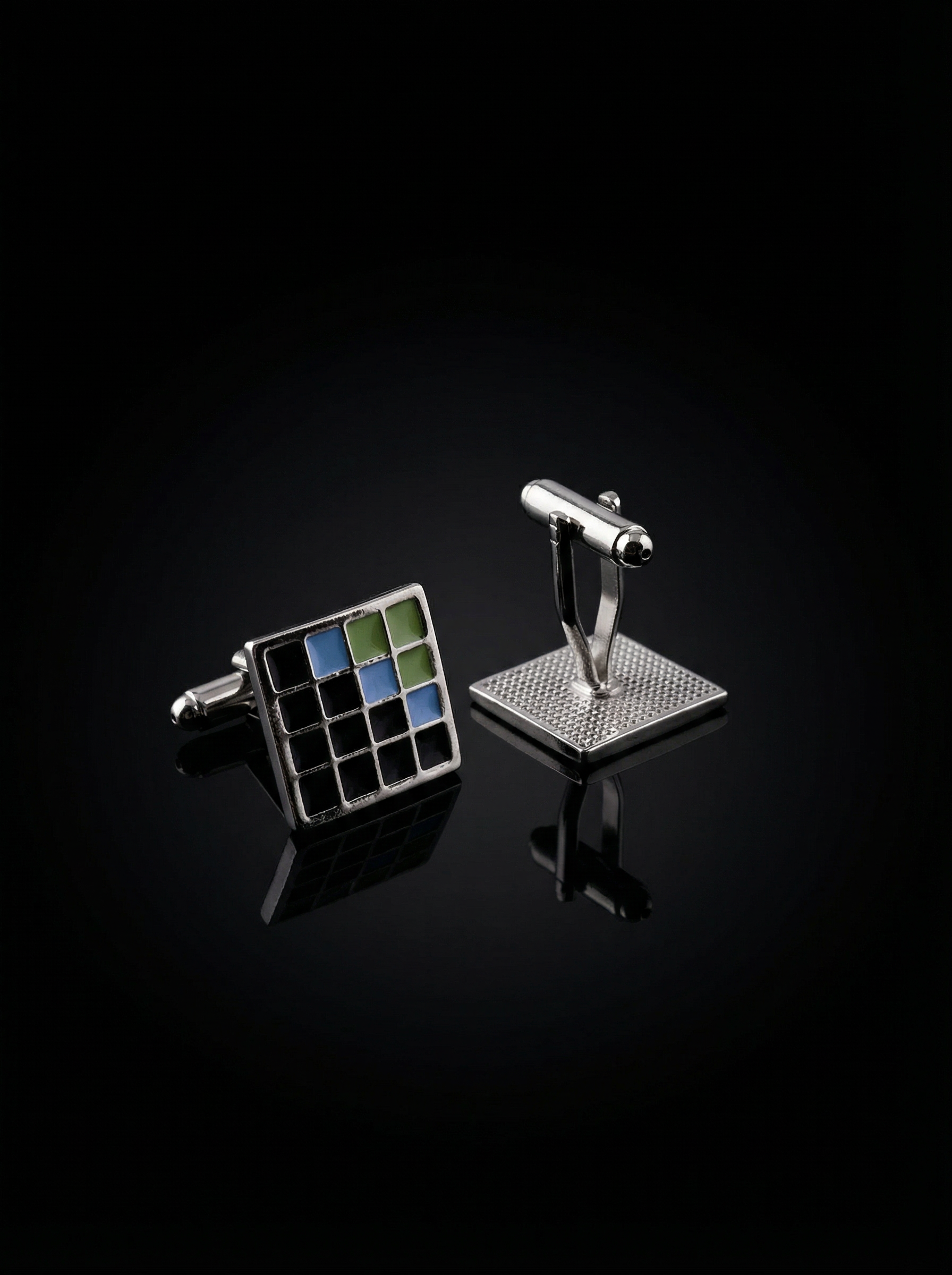 Pixel Tiled Cufflinks Tivaaro