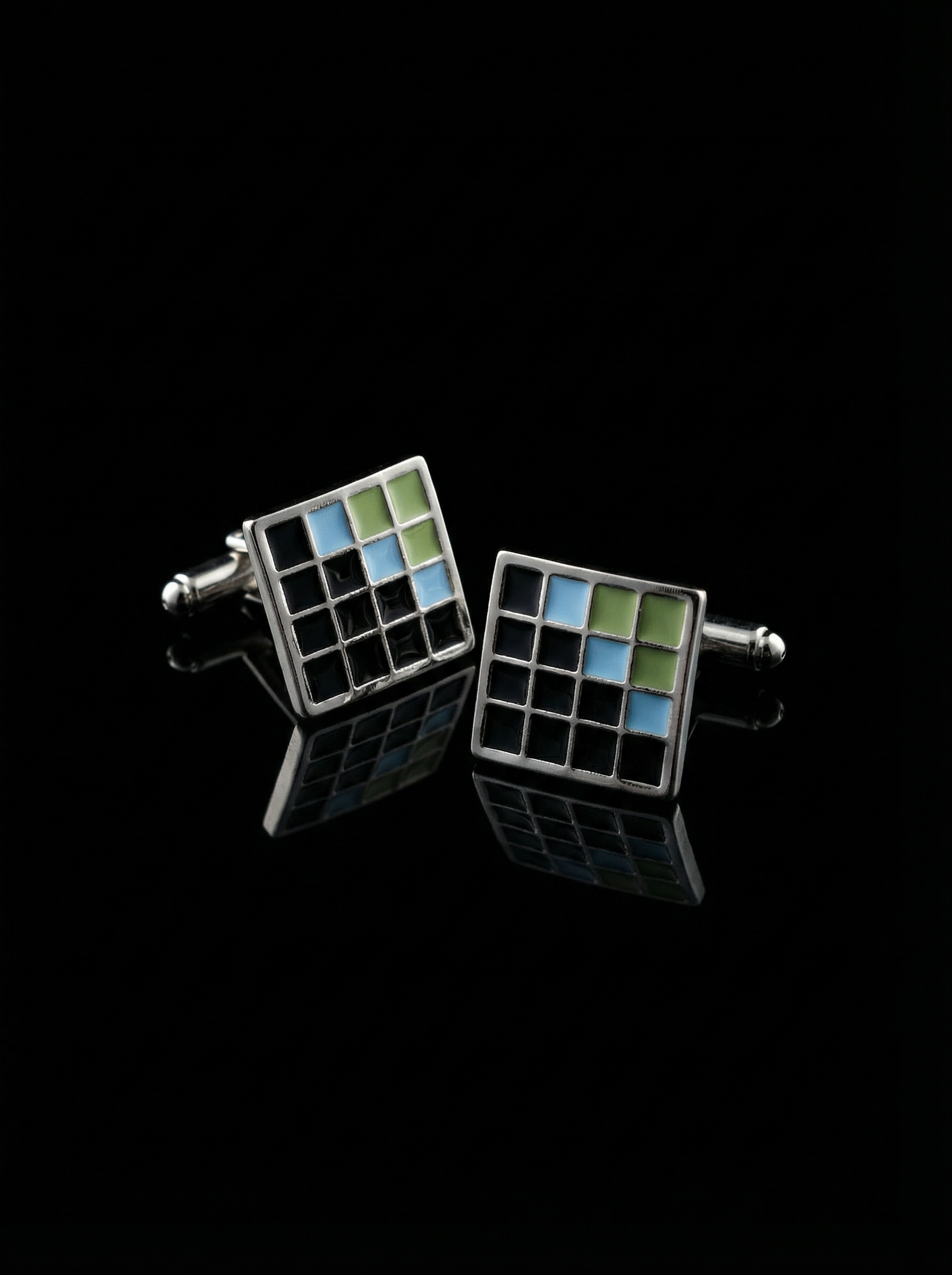 Pixel Tiled Cufflinks Tivaaro