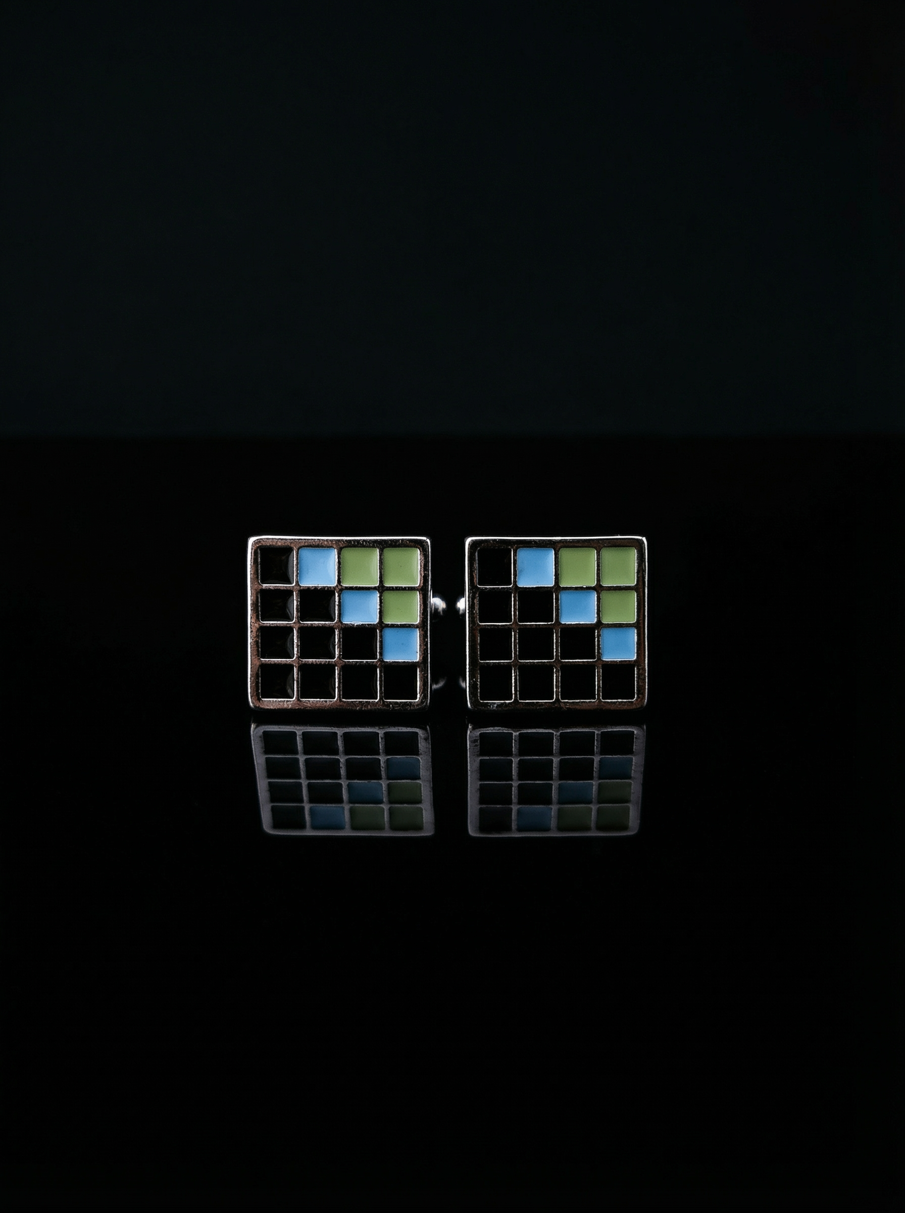 Pixel Tiled Cufflinks Tivaaro