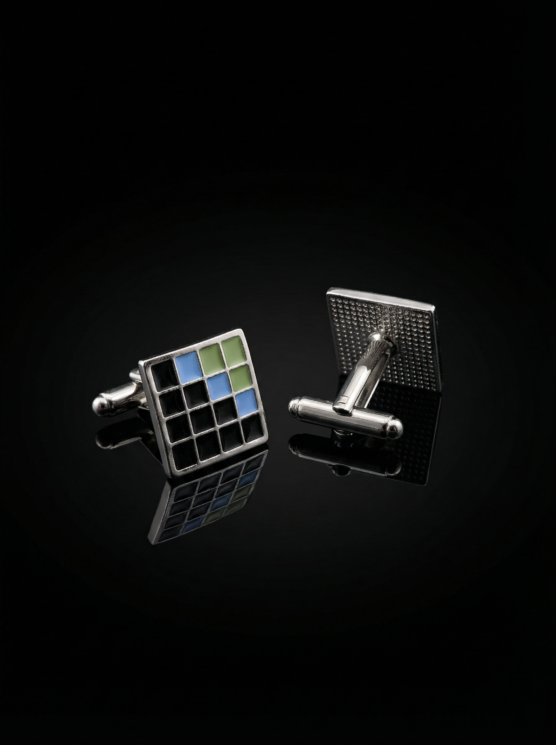 Pixel Tiled Cufflinks Tivaaro