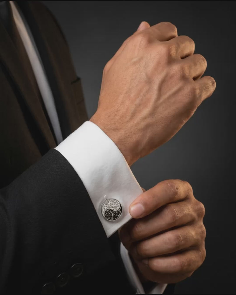 Designer Yin Yang Cufflinks Video