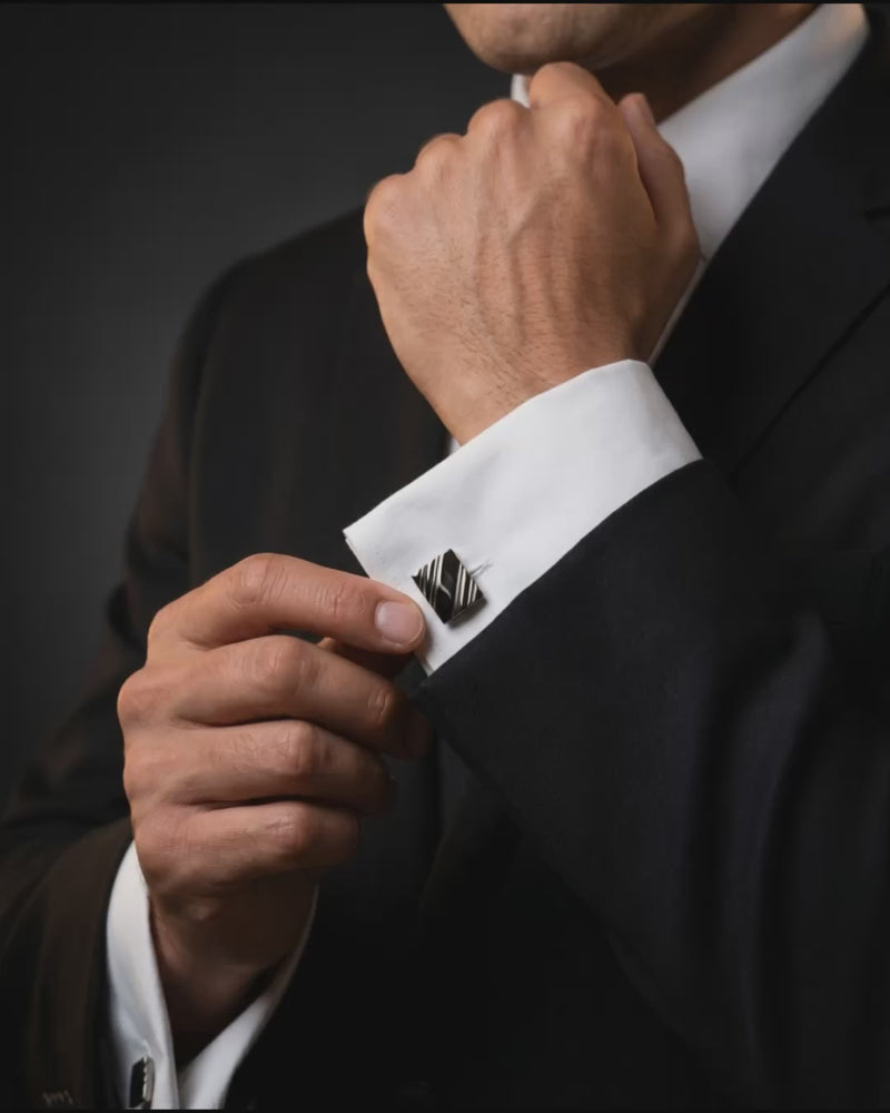 Diagonal Striped Cufflinks Video