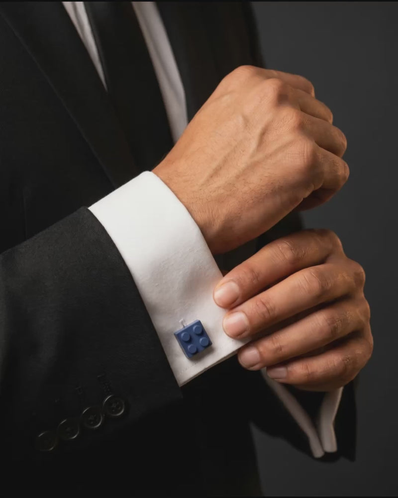 Blue Building Block Cufflinks Video