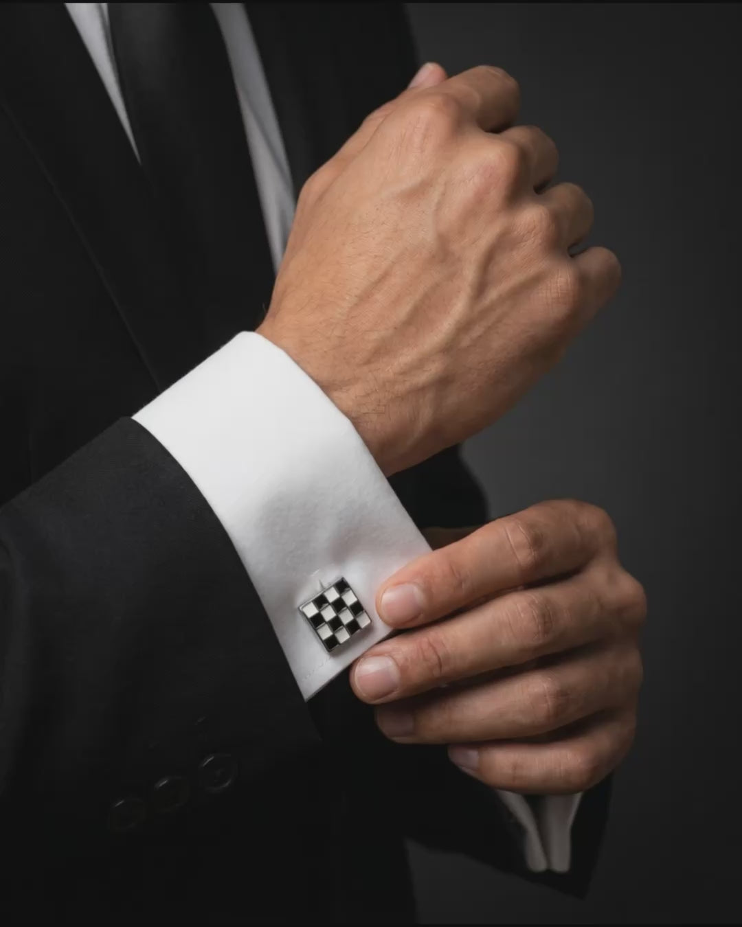 Load video: Chessboard Cufflinks Video