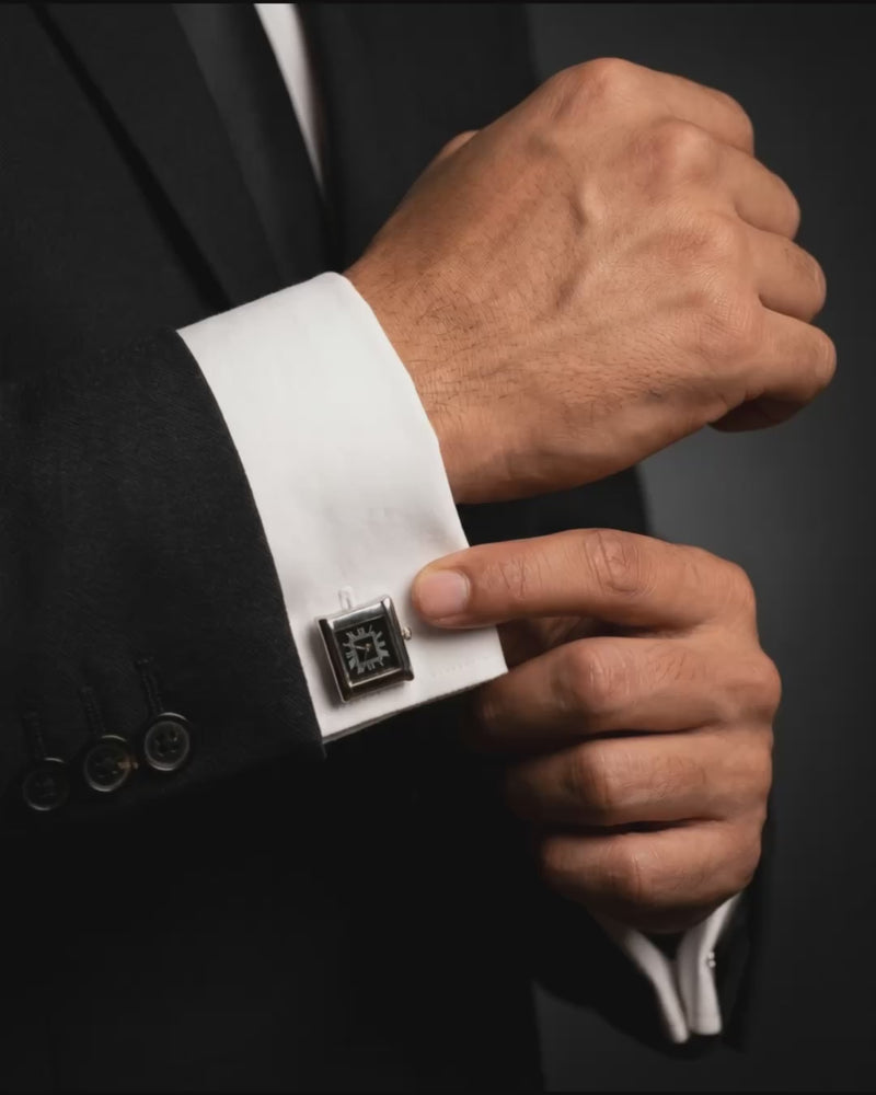Roman Square Watch Cufflinks video