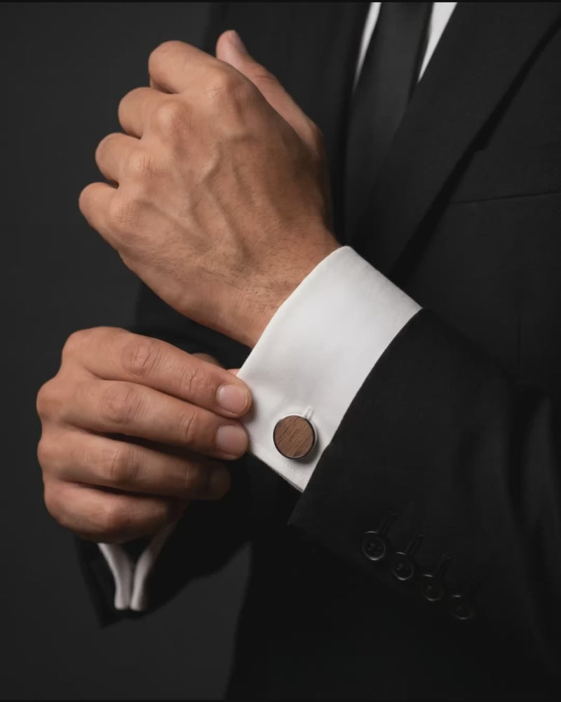 Dark Wood Cufflinks Video