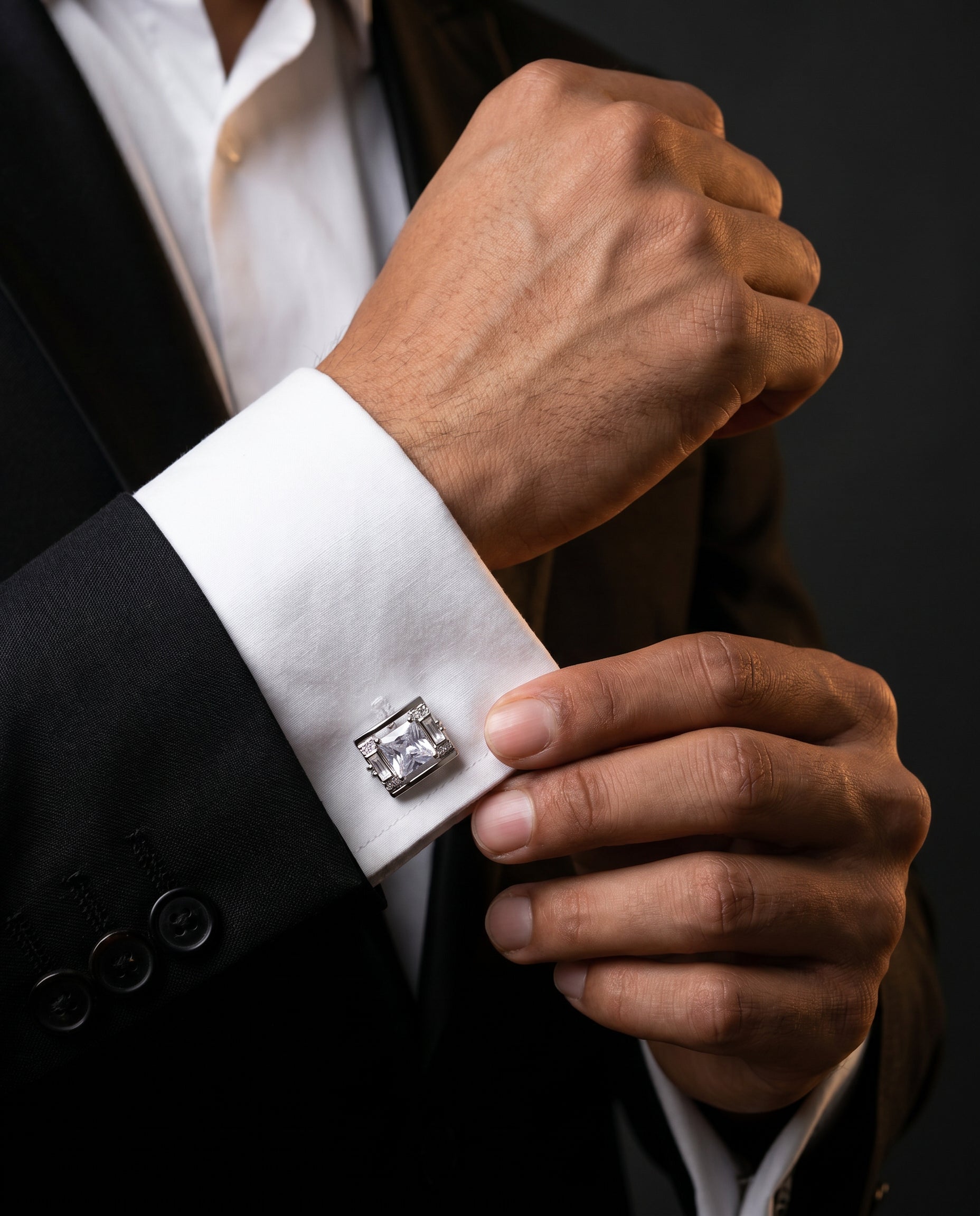 Prism Square Cufflinks by Tivaaro