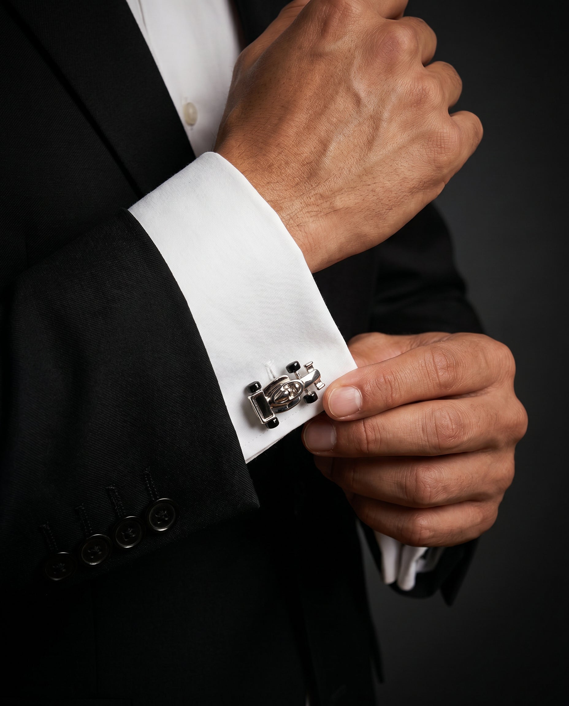 Race Car Cufflinks by Tivaaro
