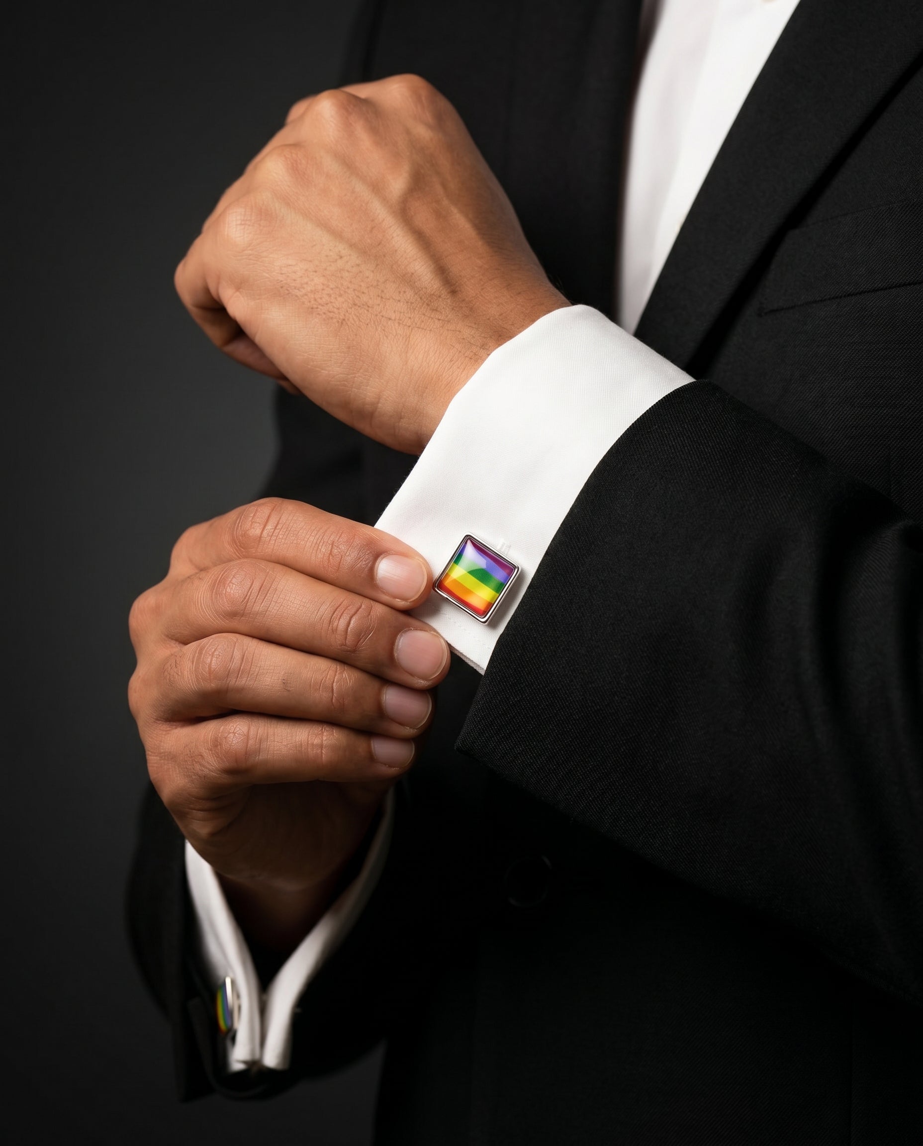 Rainbow Cufflinks by Tivaaro