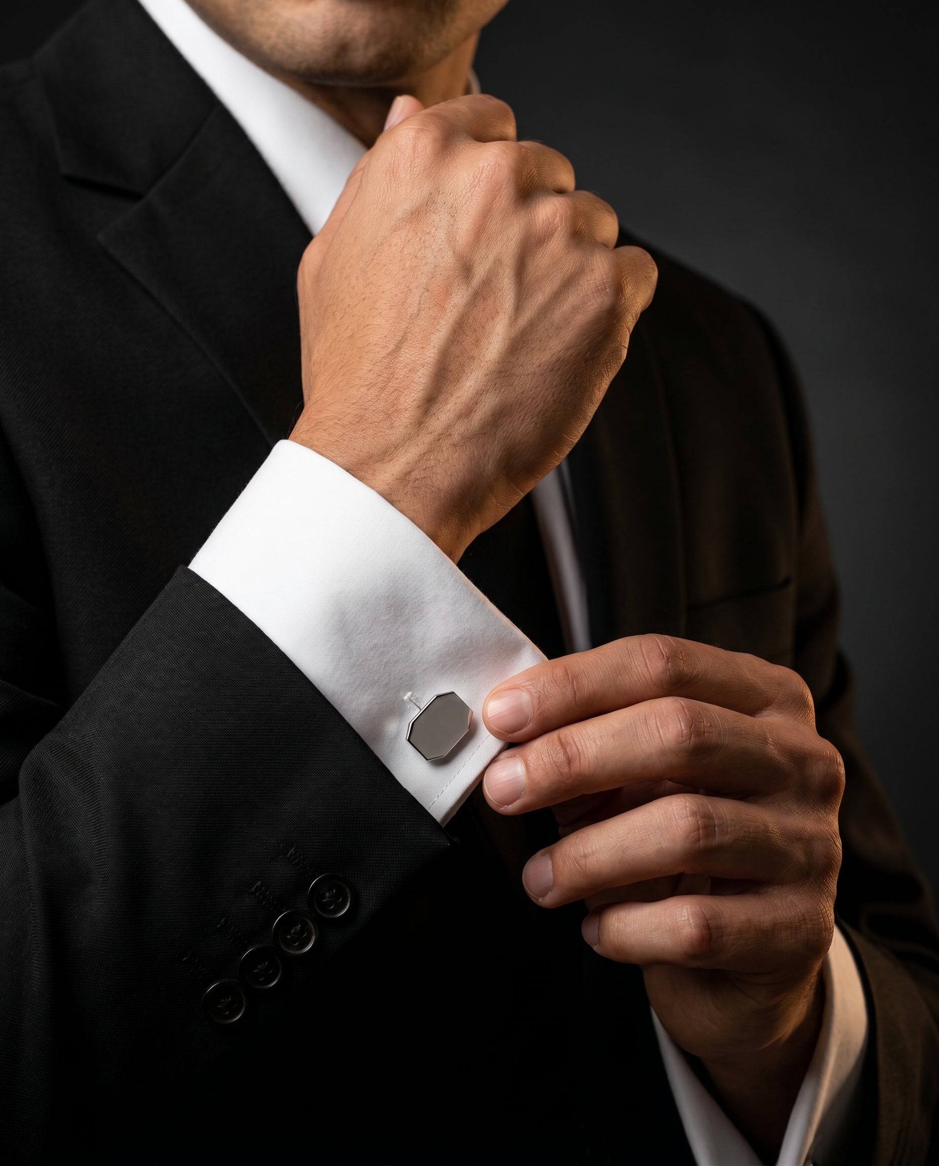 Rectangle Octagon Cufflinks