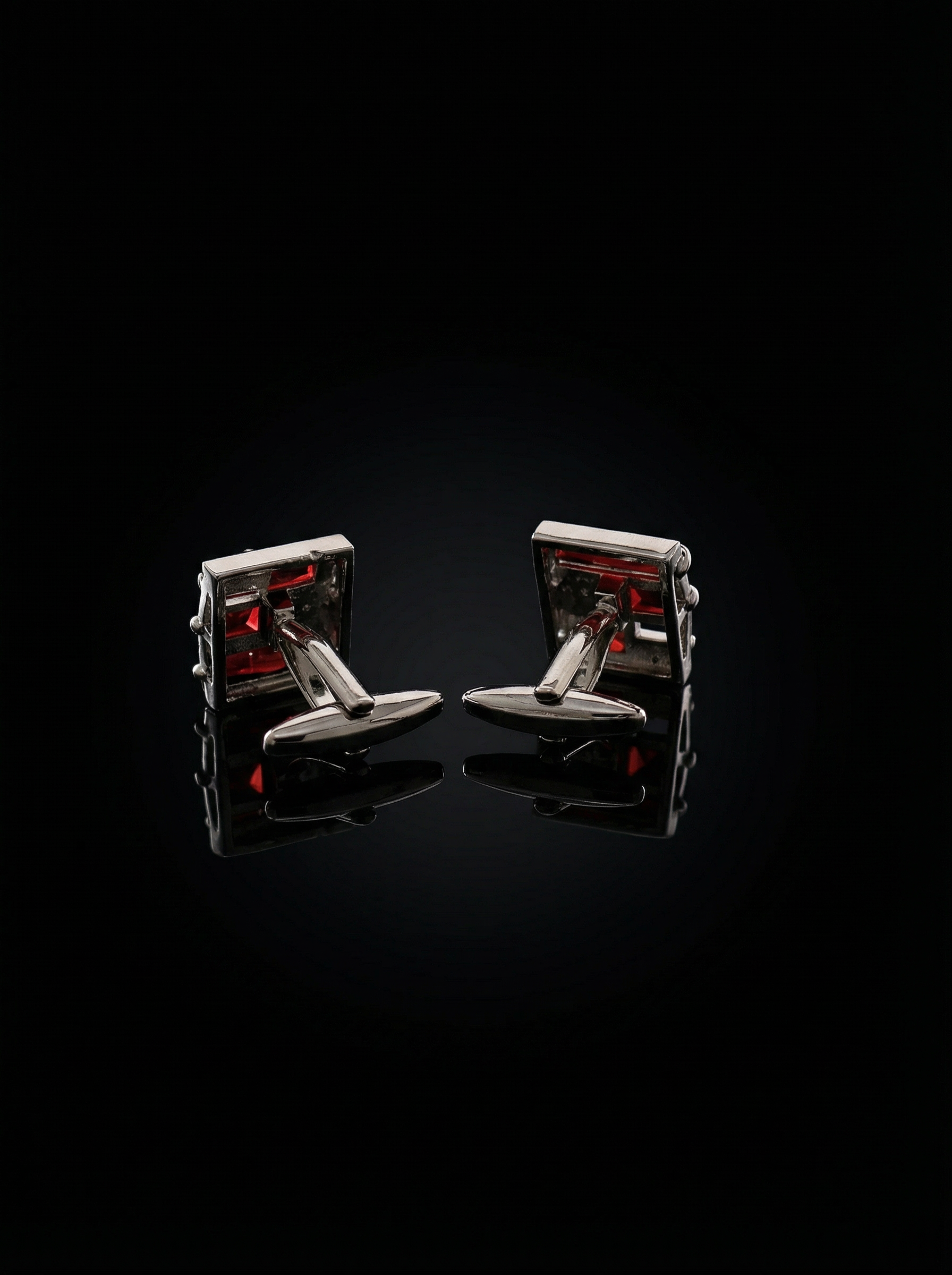 Red Garnet Stone Cufflinks Tivaaro