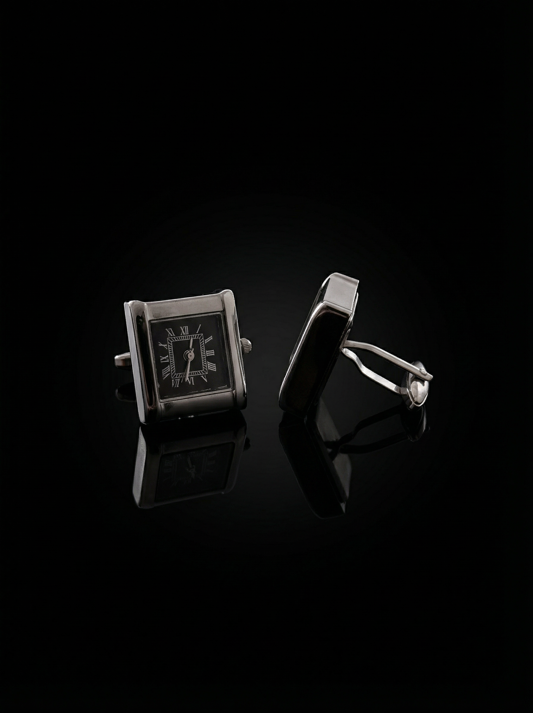 Roman Square Watch Cufflinks Tivaaro
