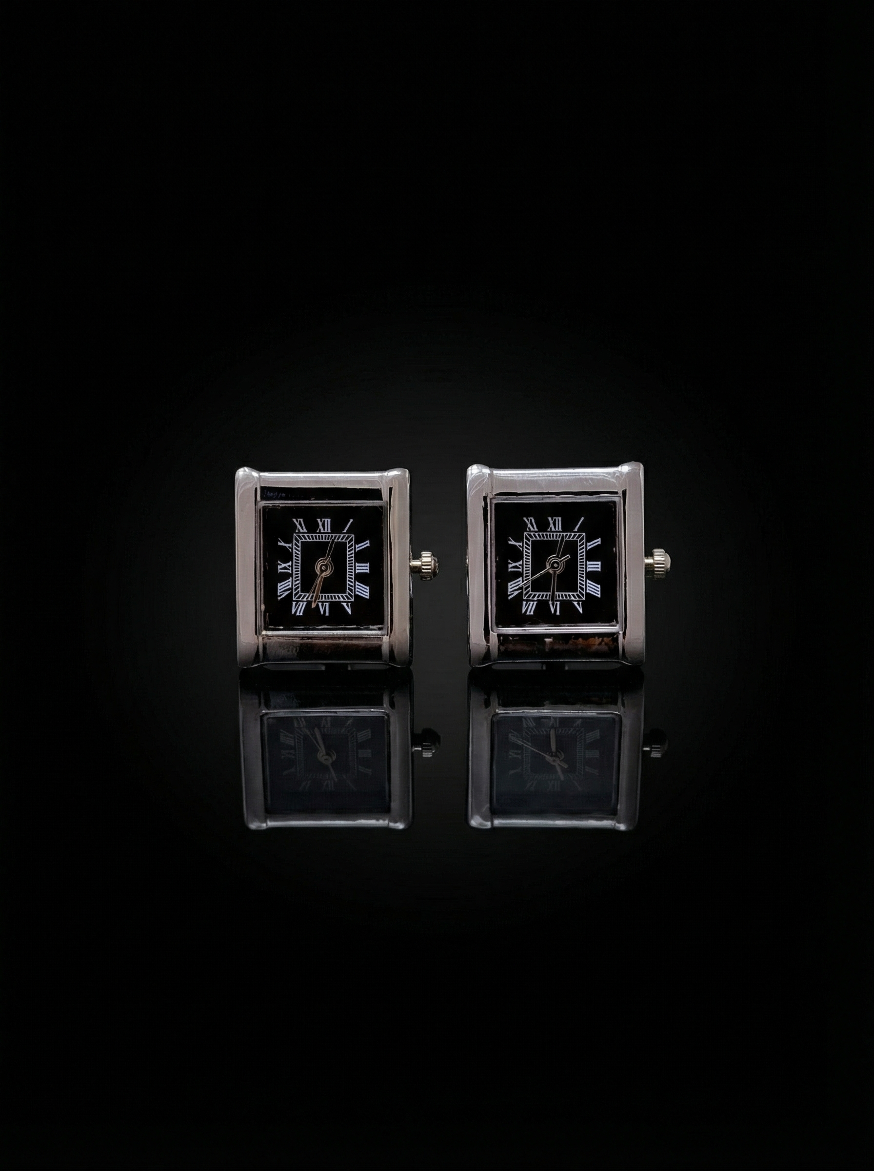 Roman Square Watch Cufflinks Tivaaro