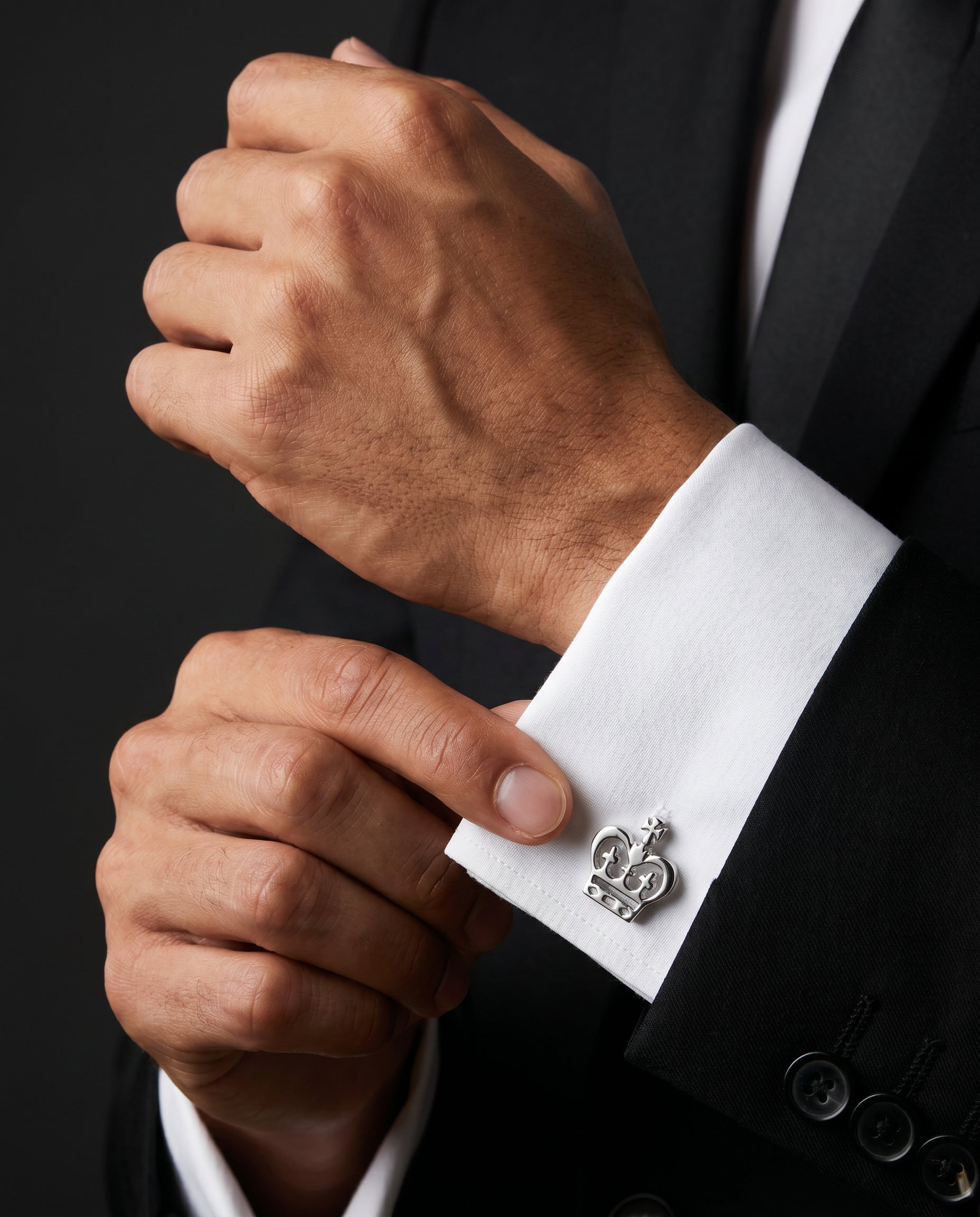 Royal Crown Cufflinks by Tivaaro