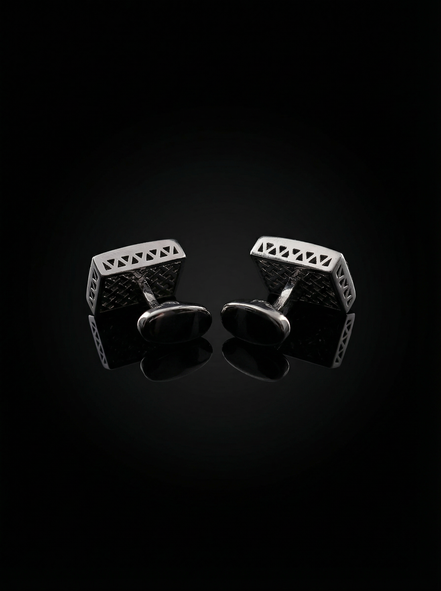 Sapphire Crystal Bar Cufflinks Tivaaro