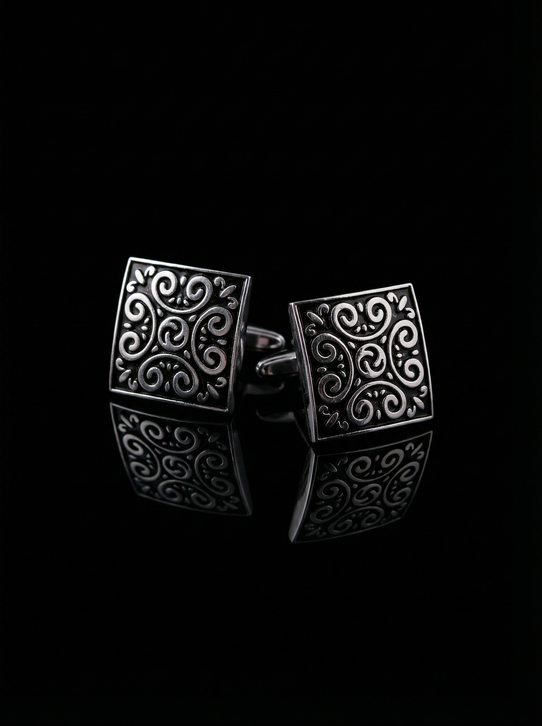Scroll Pattern Cufflinks Tivaaro