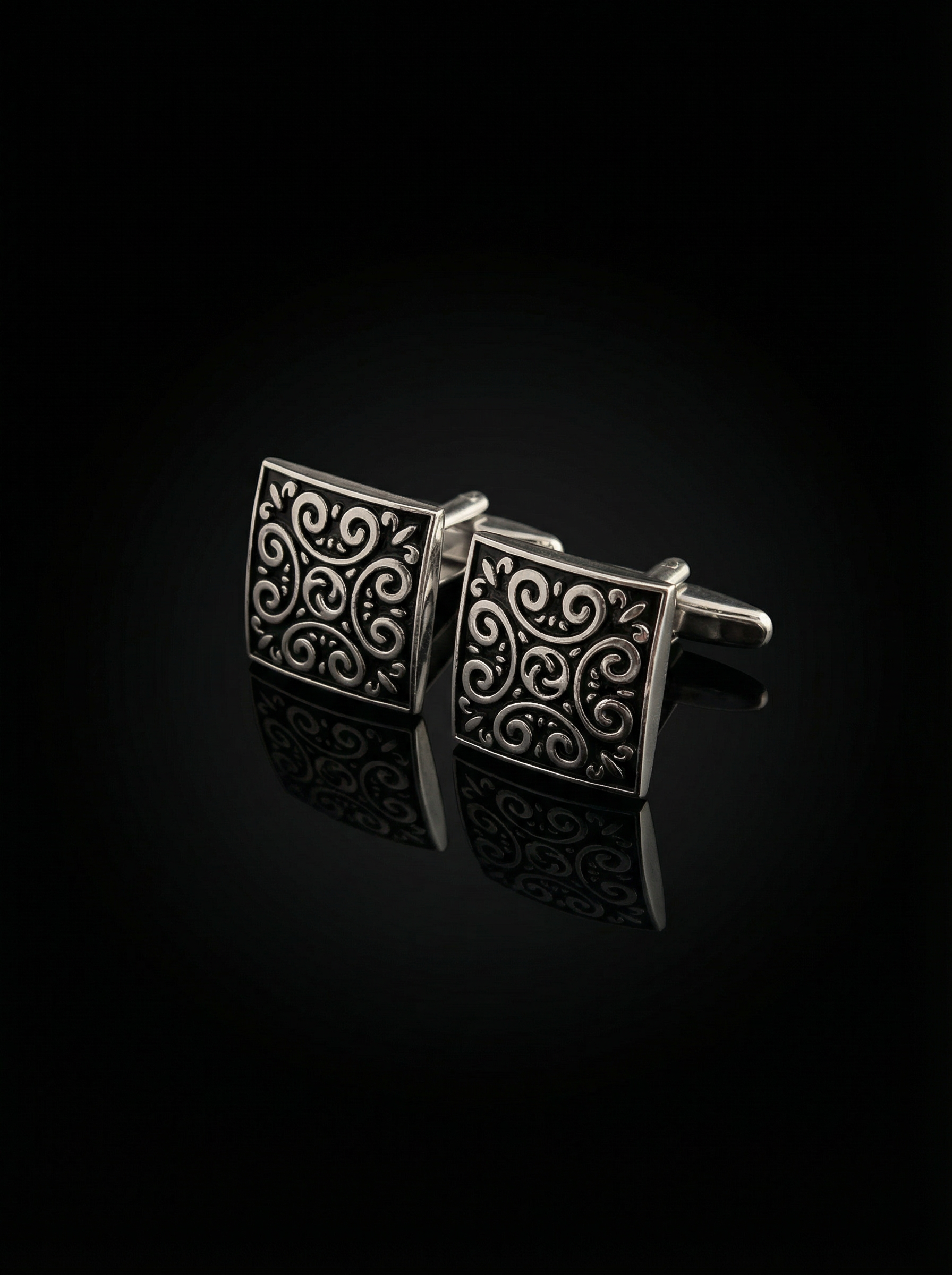Scroll Pattern Cufflinks Tivaaro