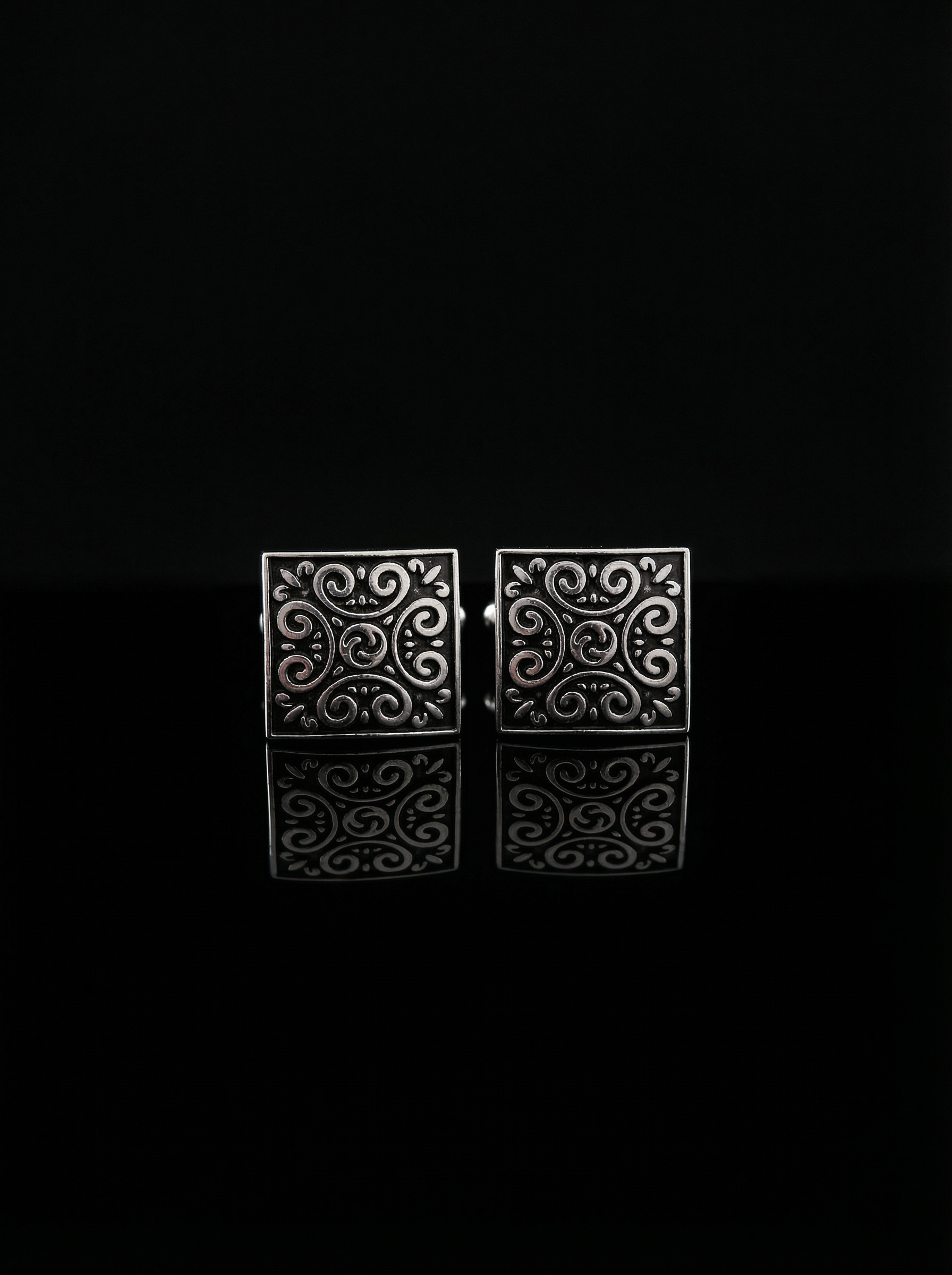 Scroll Pattern Cufflinks Tivaaro