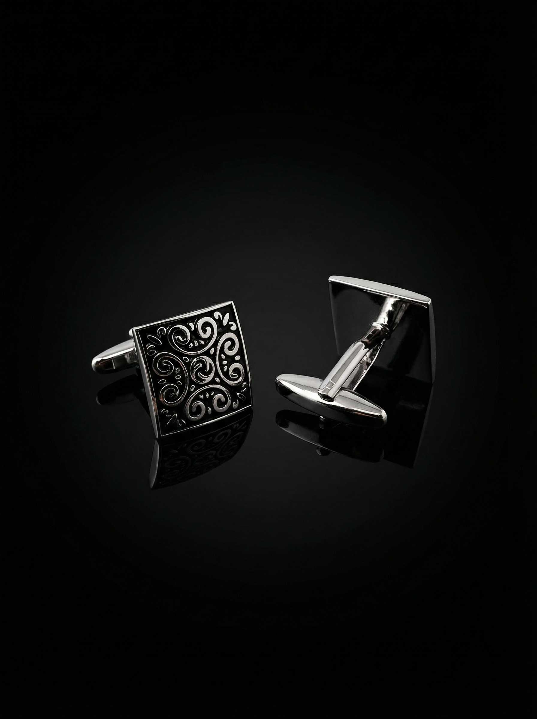 Scroll Pattern Cufflinks Tivaaro