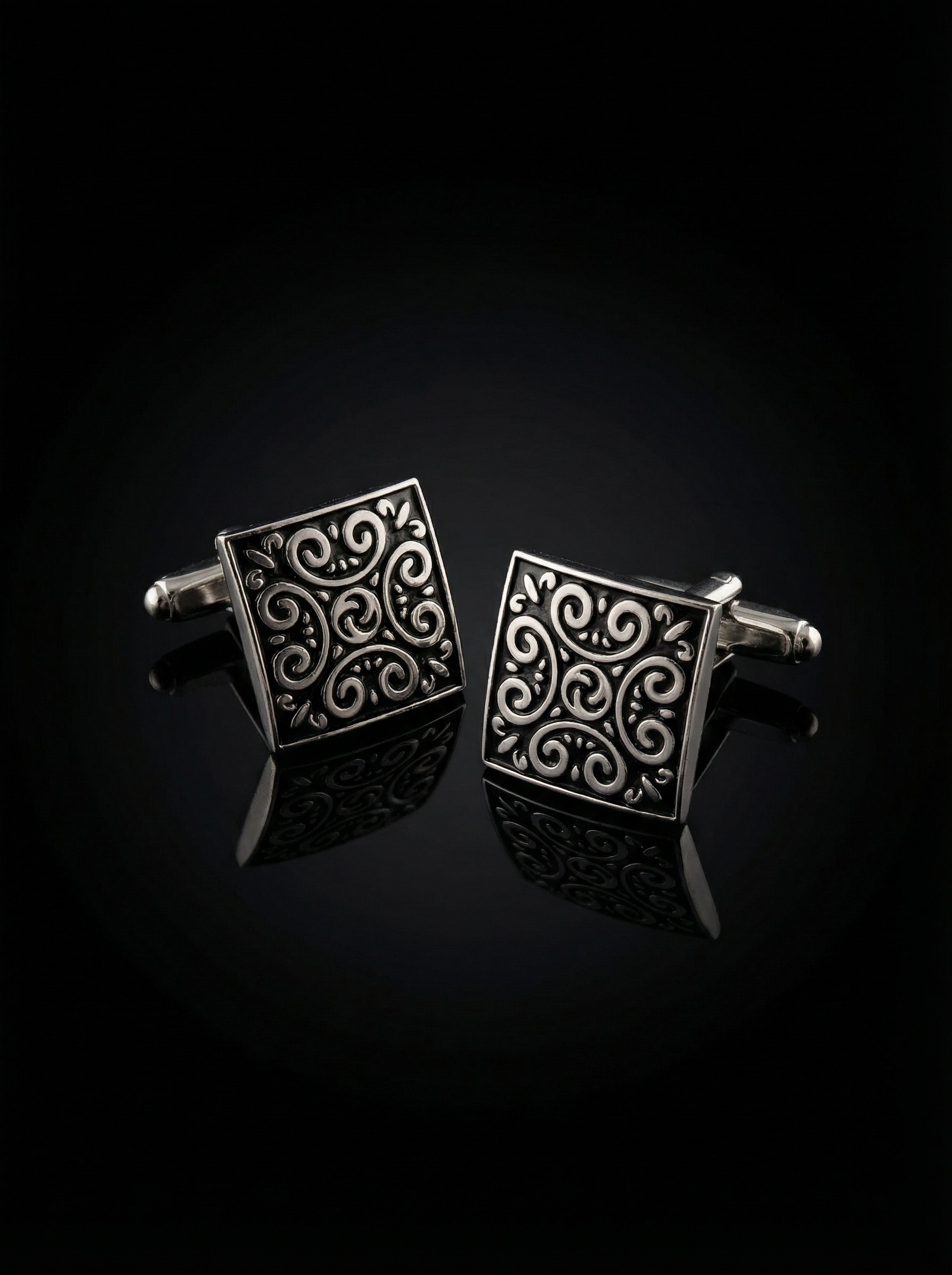 Scroll Pattern Cufflinks Tivaaro