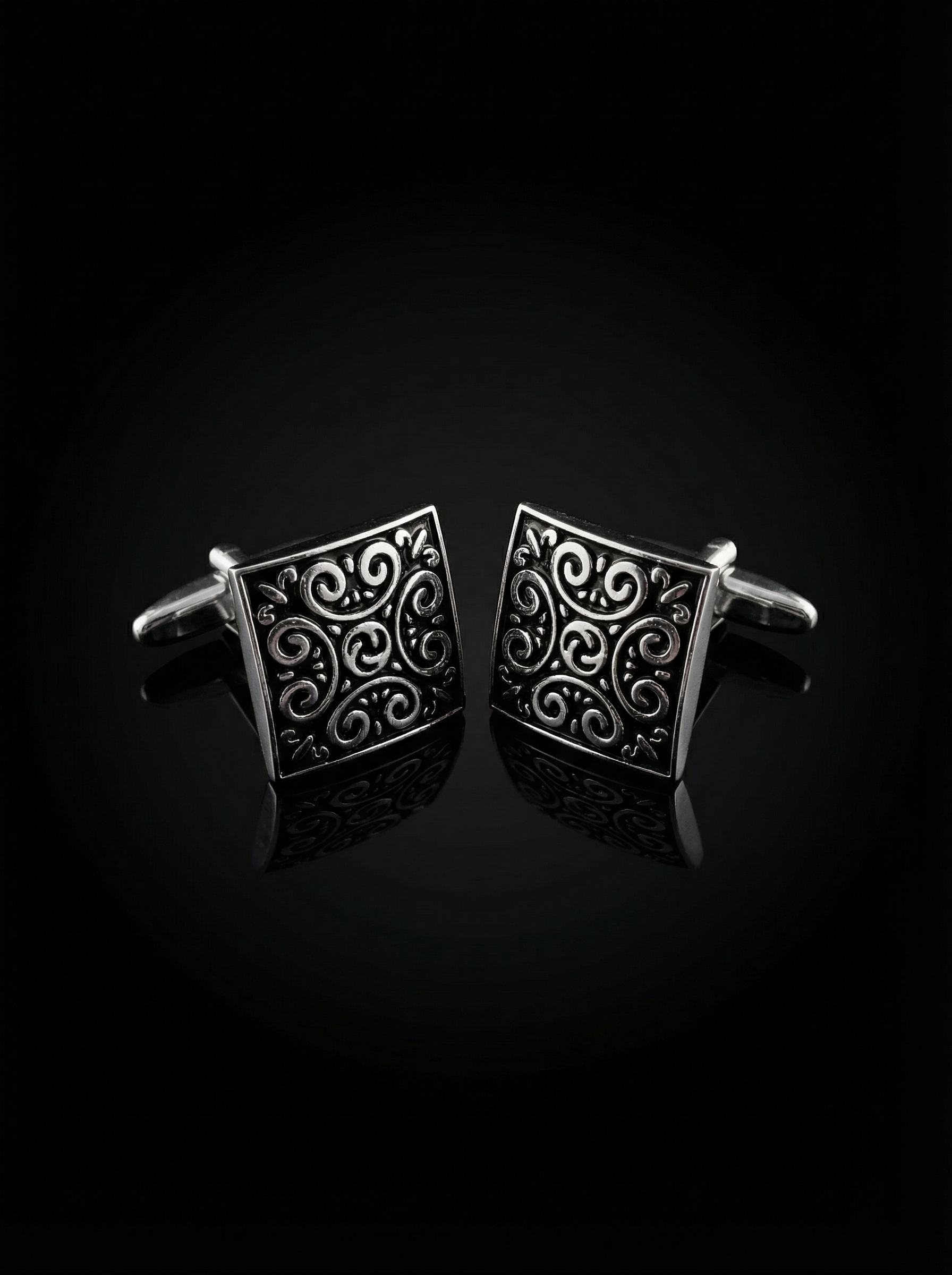 Scroll Pattern Cufflinks Tivaaro
