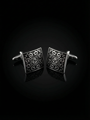 Scroll Pattern Cufflinks Tivaaro
