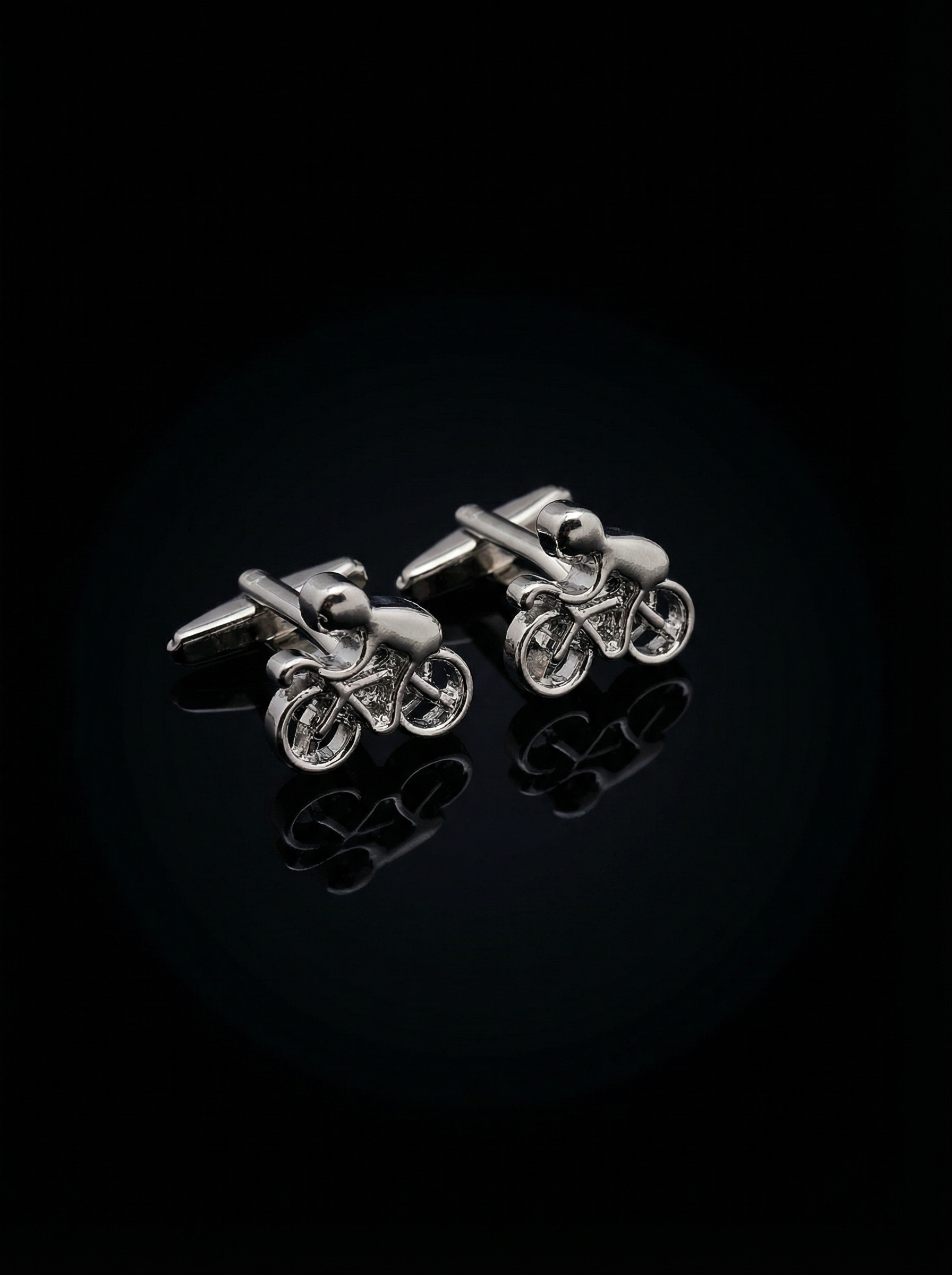 Sculpted Cyclist Cufflinks Tivaaro