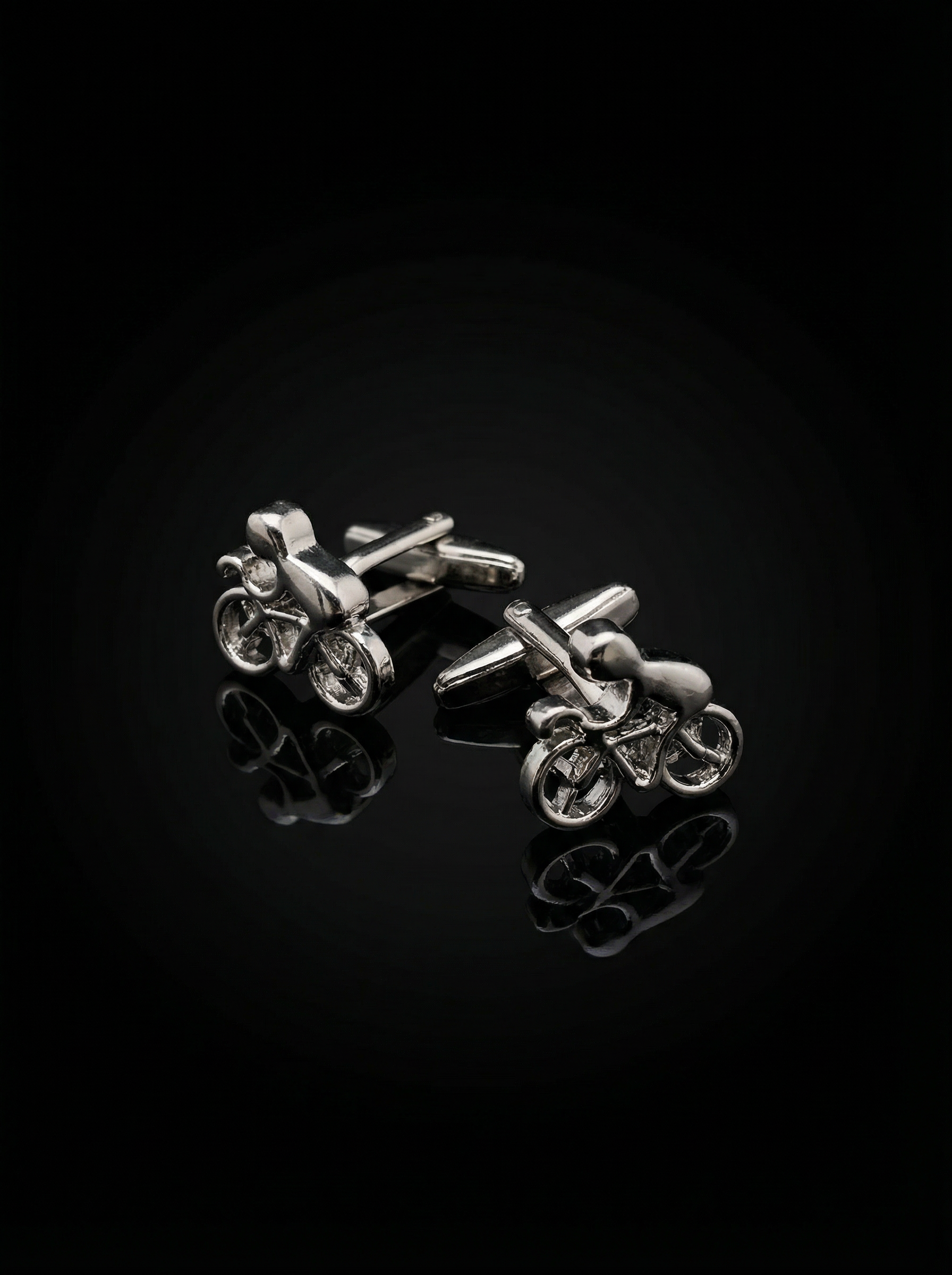 Sculpted Cyclist Cufflinks Tivaaro