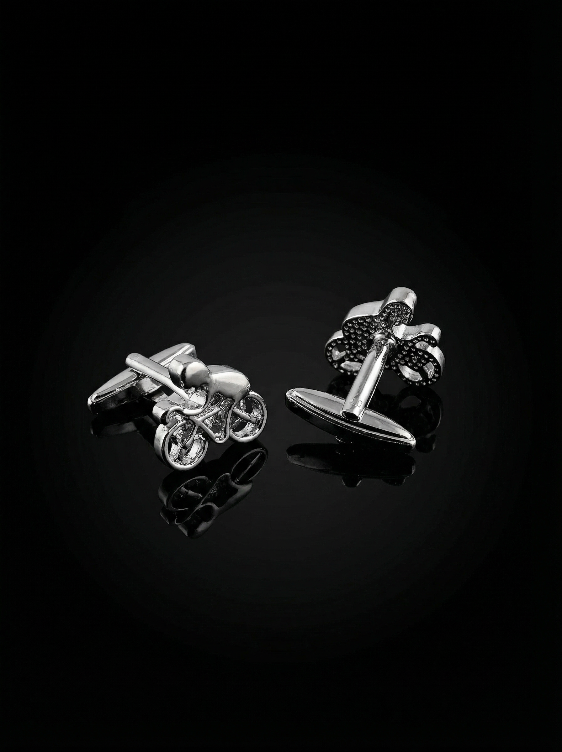 Sculpted Cyclist Cufflinks Tivaaro
