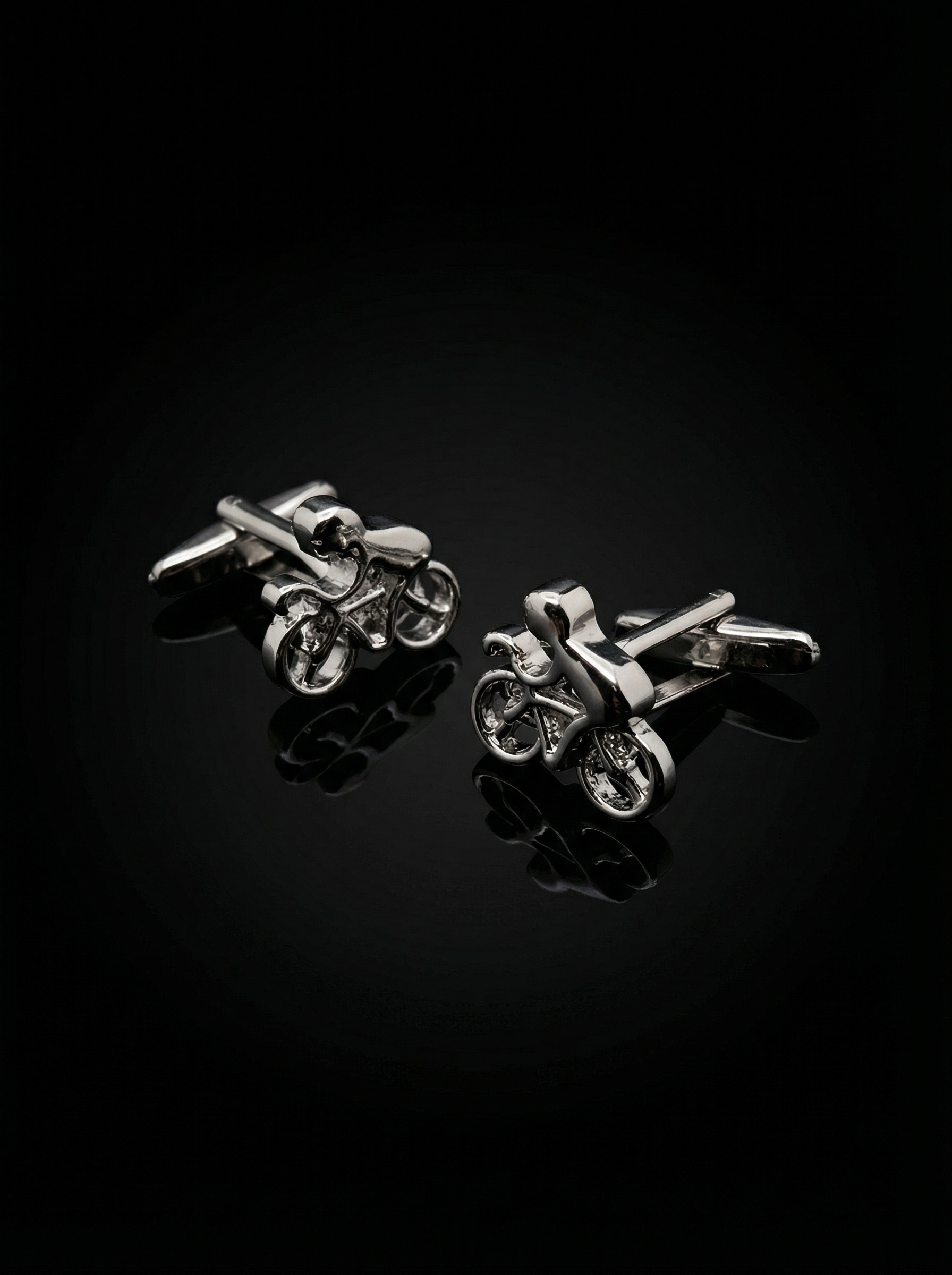 Sculpted Cyclist Cufflinks Tivaaro