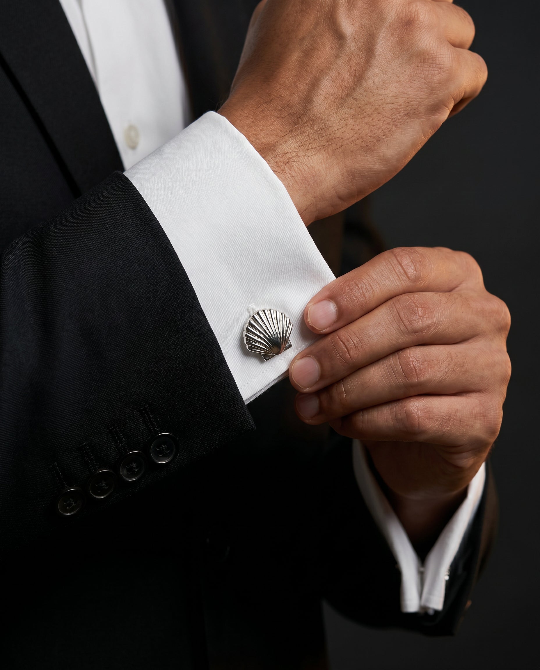 Seashell Cufflinks by Tivaaro