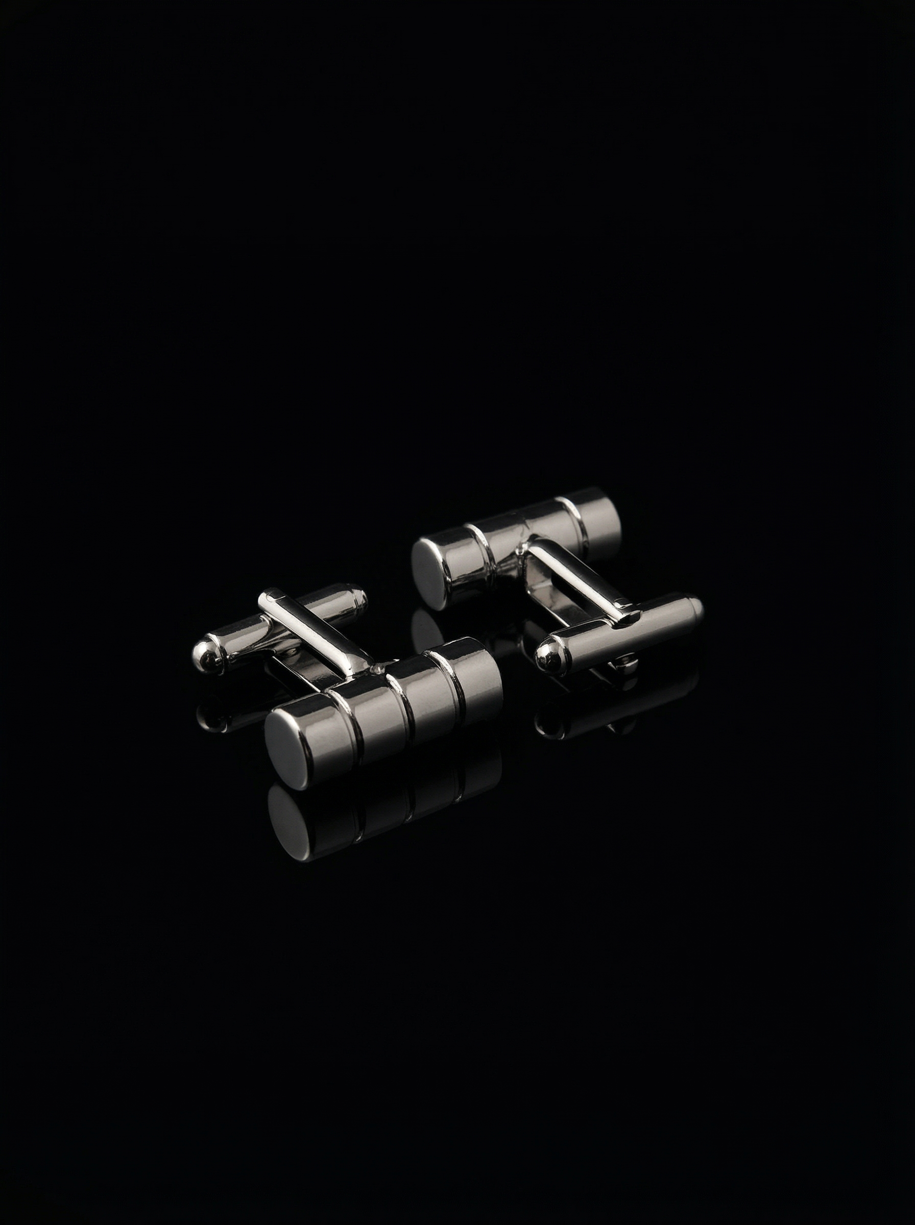 Segmented Cylinder Bar Cufflinks Tivaaro