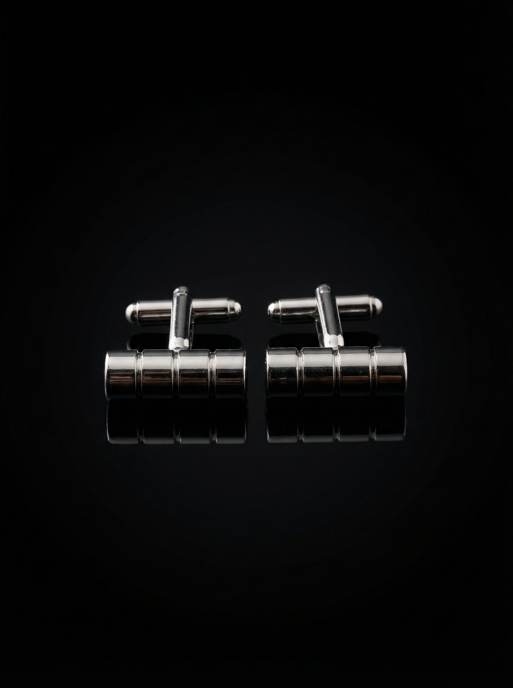 Segmented Cylinder Bar Cufflinks Tivaaro