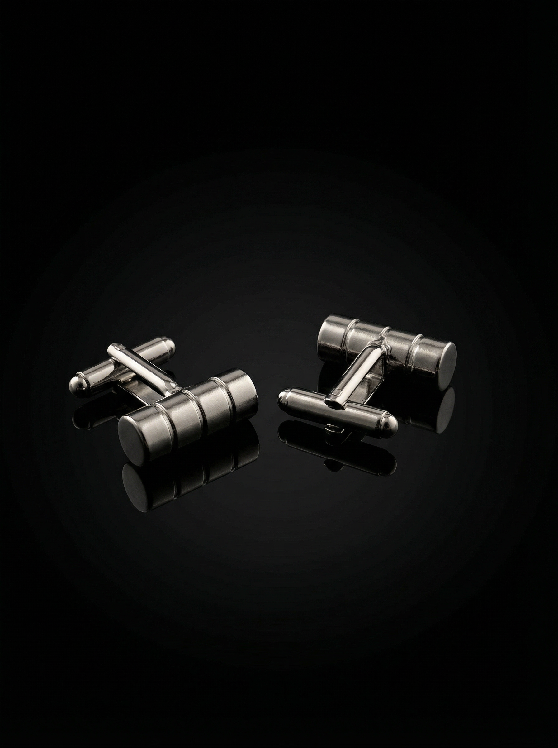 Segmented Cylinder Bar Cufflinks Tivaaro