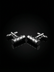 Segmented Cylinder Bar Cufflinks Tivaaro