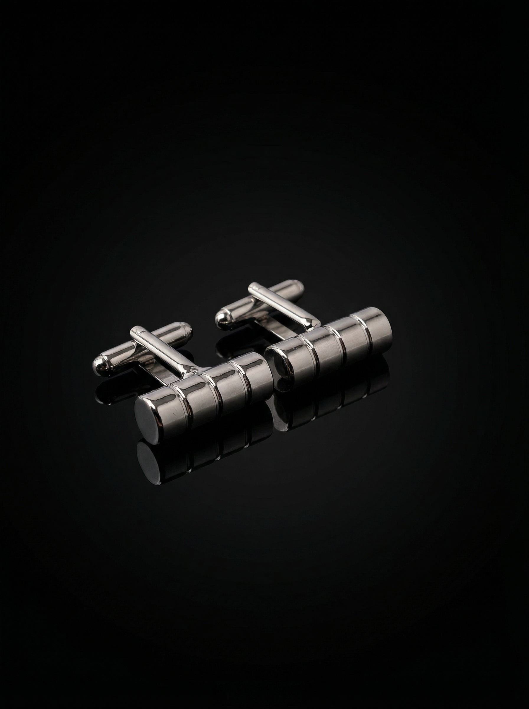 Segmented Cylinder Bar Cufflinks Tivaaro