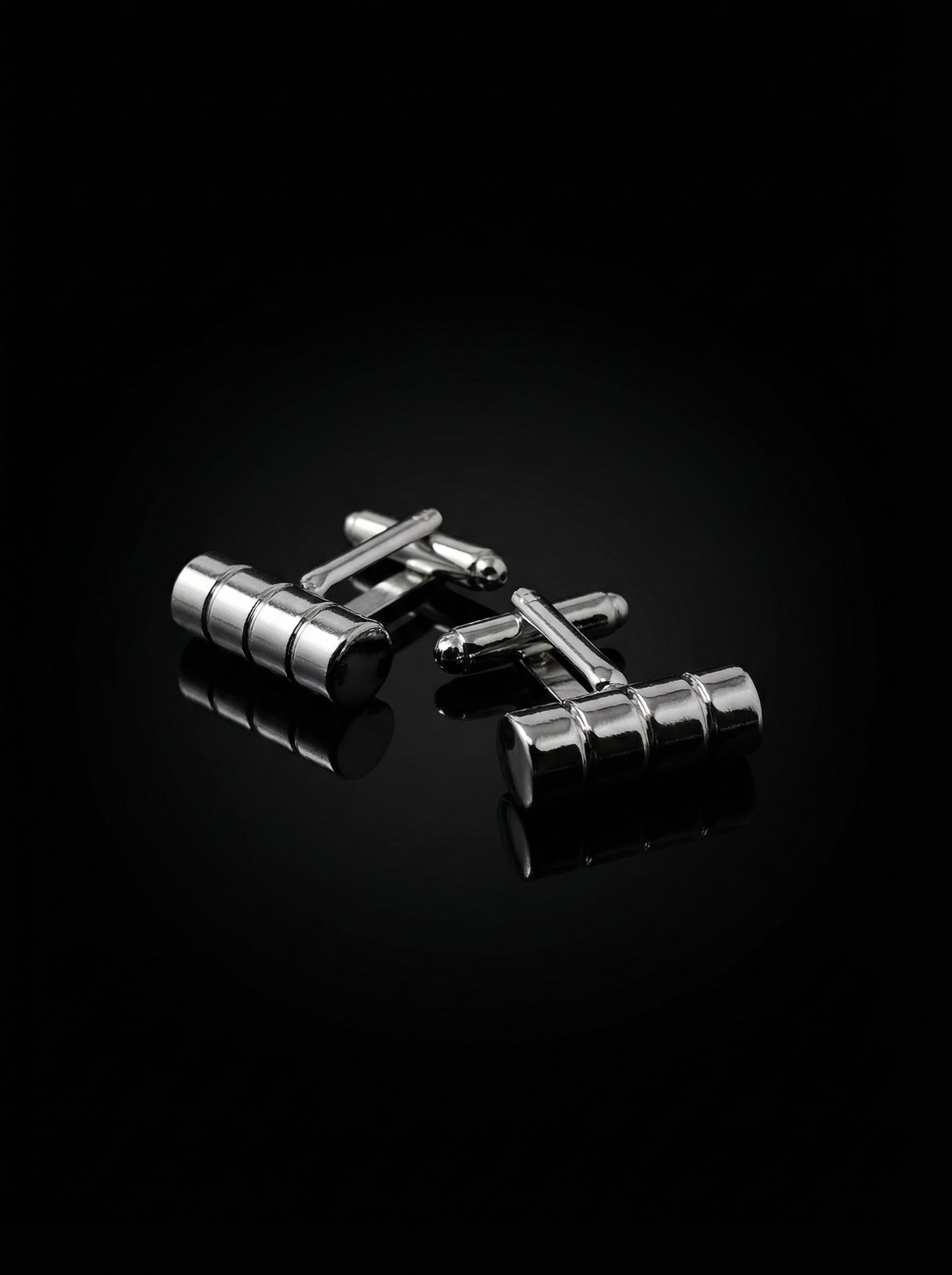 Segmented Cylinder Bar Cufflinks Tivaaro