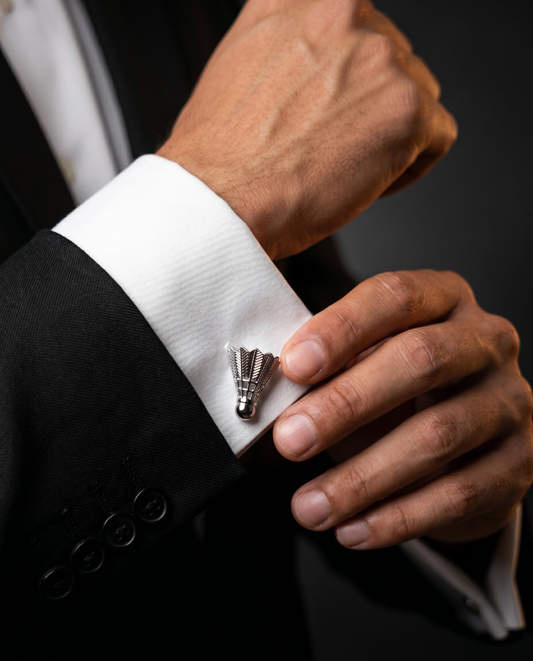 Shuttlecock Cufflinks by Tivaaro