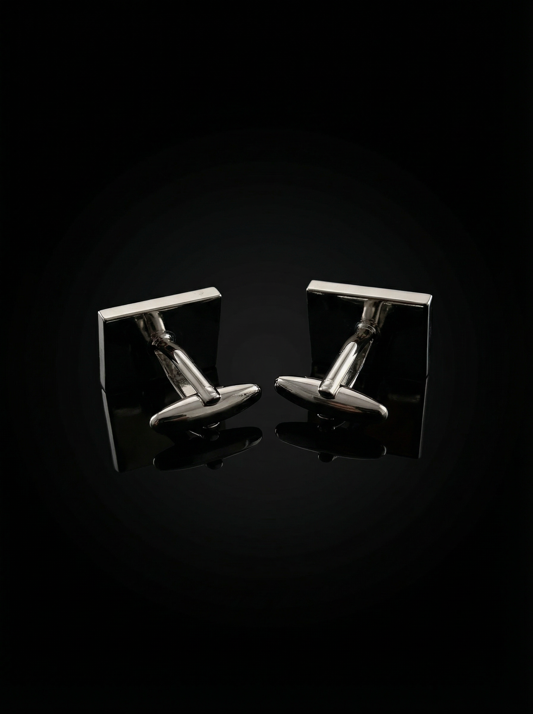 Silver Corner Grid Cufflinks Tivaaro