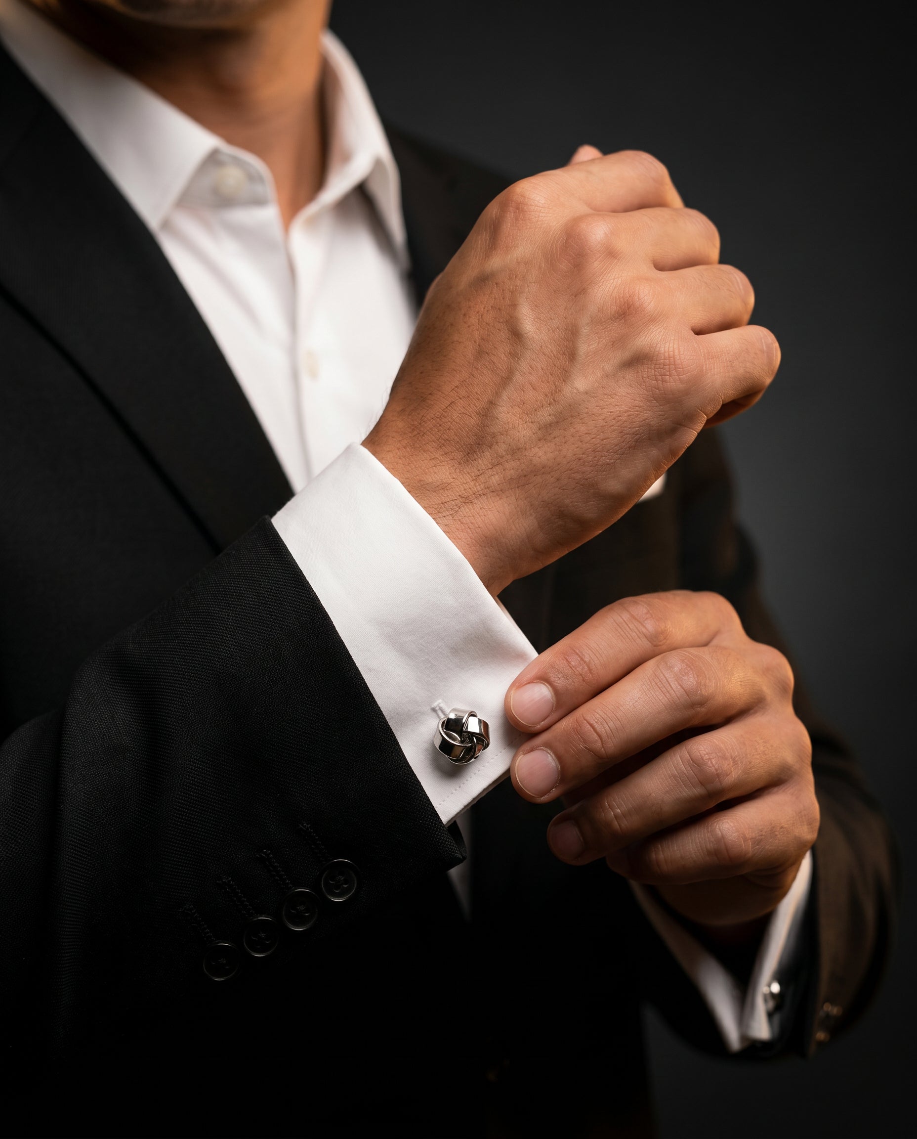 Smooth Knot Cufflinks by Tivaaro