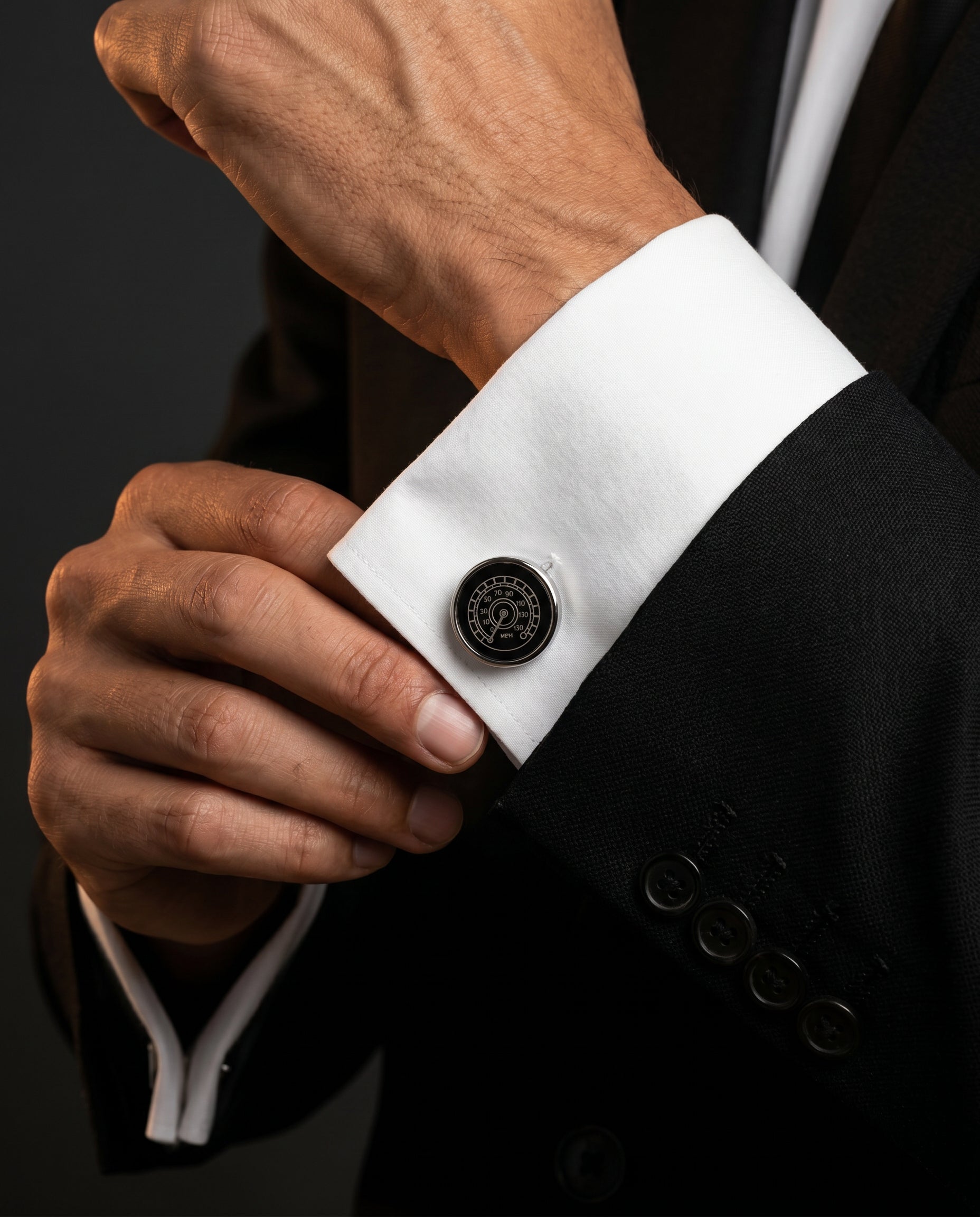 Speedometer Dial Cufflinks by Tivaaro
