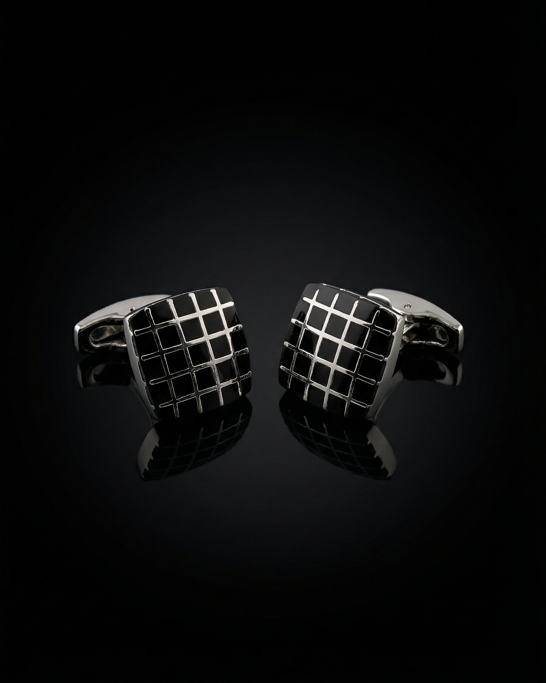 Square Grid Cufflinks