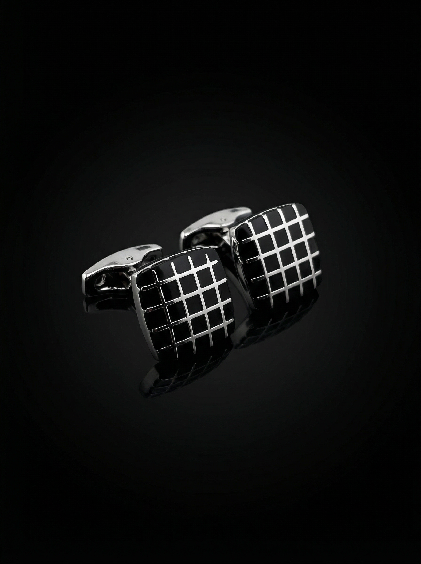 Square Grid Cufflinks Tivaaro